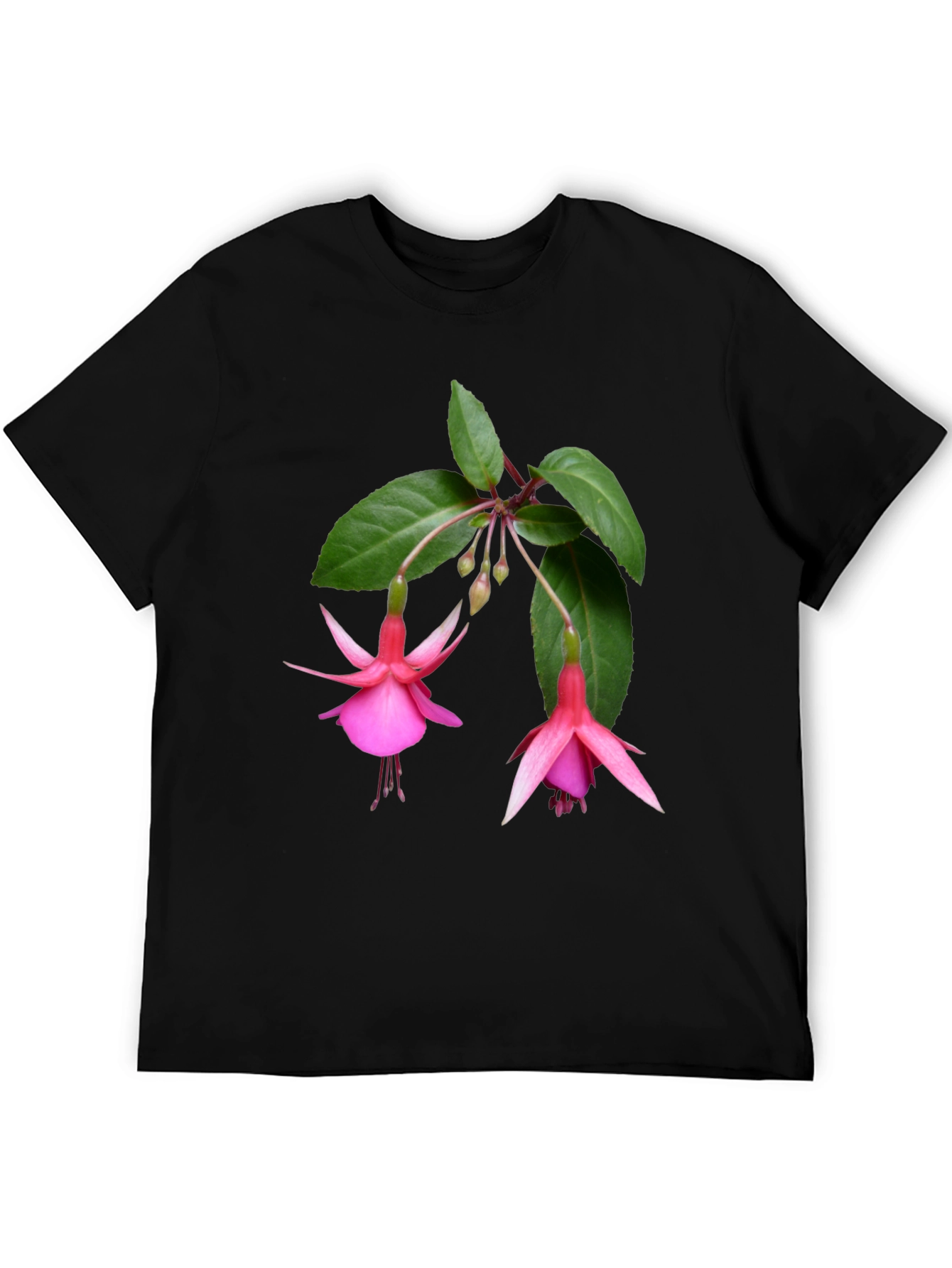 Floral Print Tee - Pink Fuchsia Flower Shirt