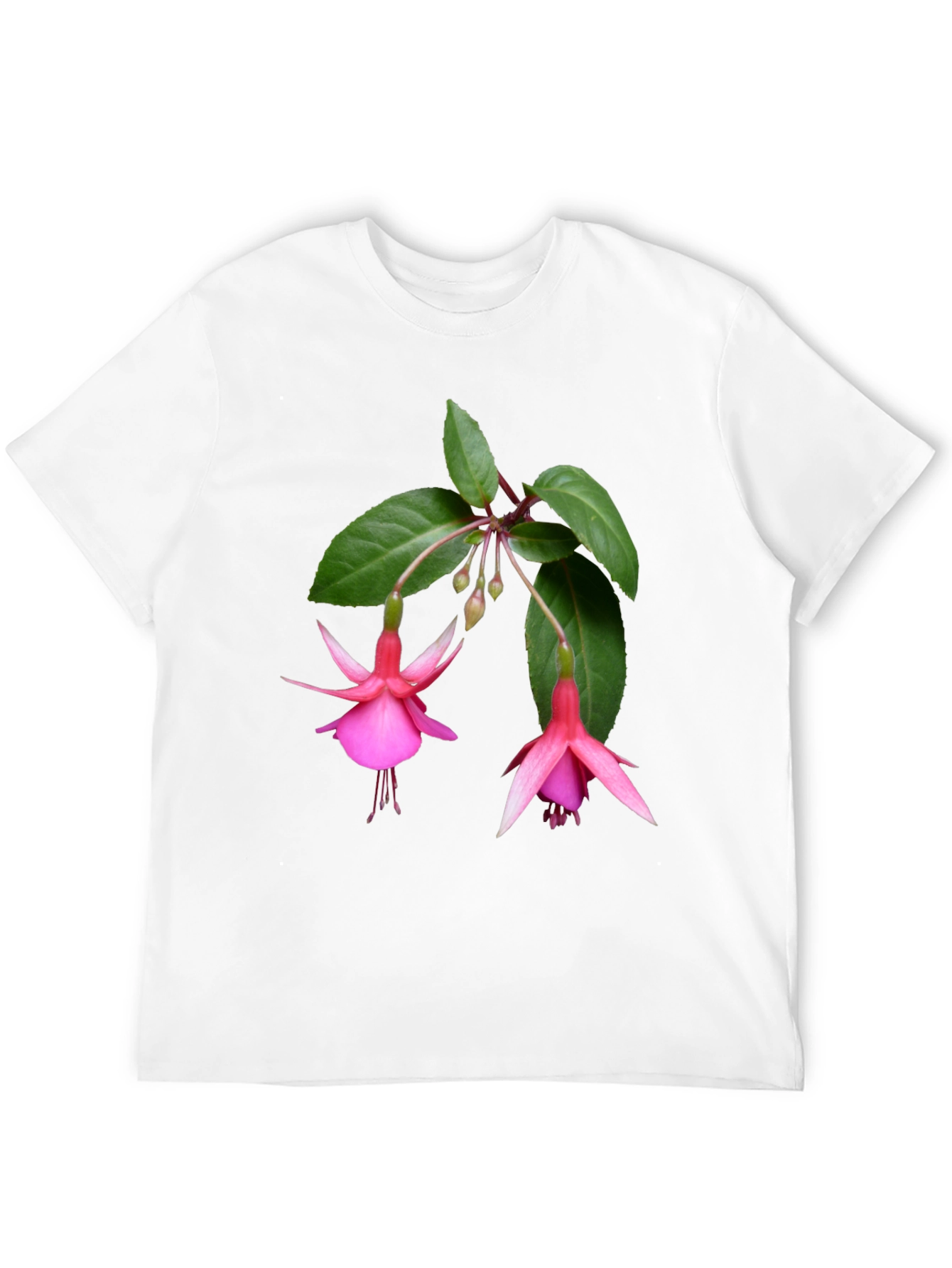 Floral Print Tee - Pink Fuchsia Flower Shirt