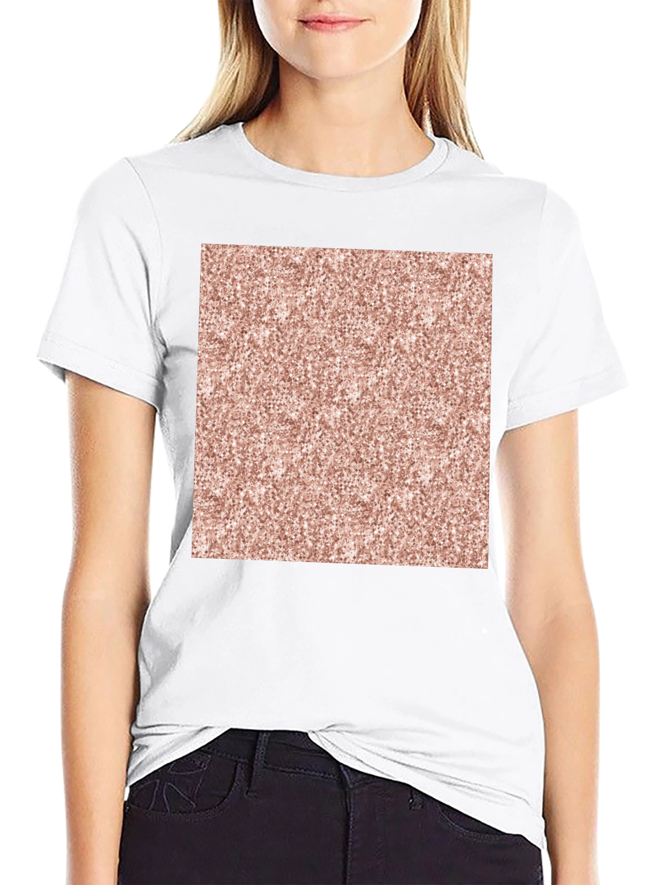 Patterned Graphic Tee - Unique Texture Design