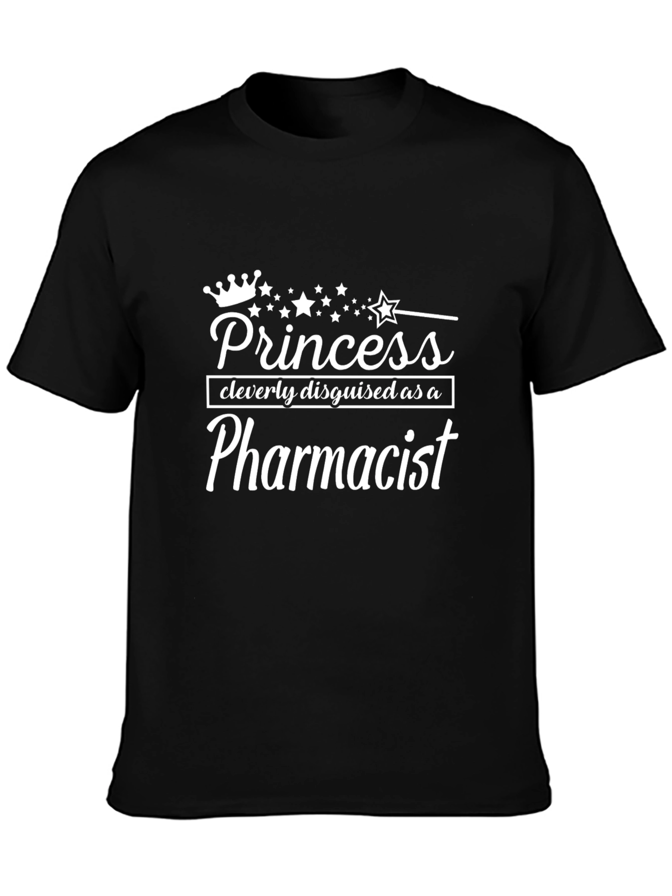 Princess Pharmacist Black T-Shirt