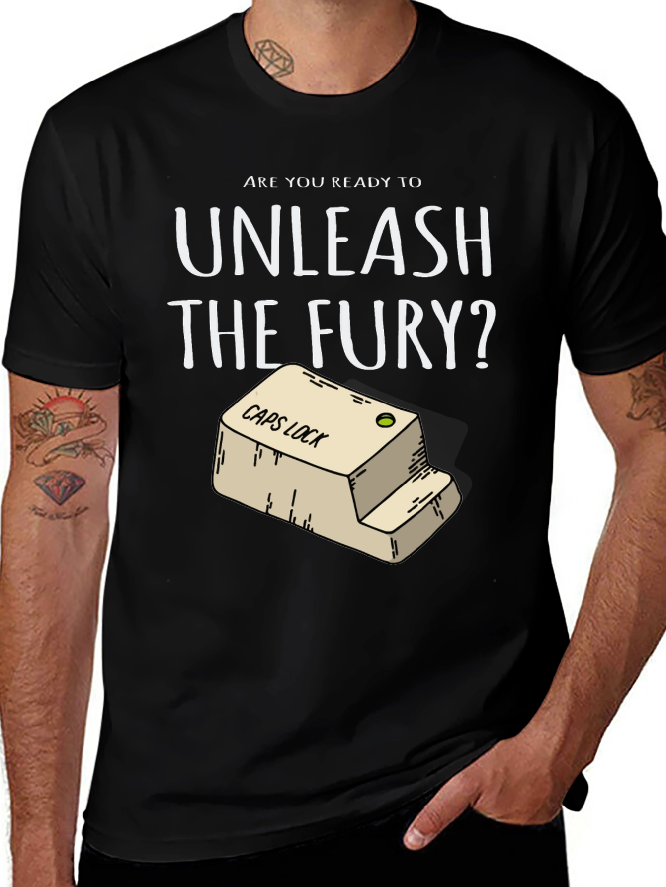 Unleash The Fury CAPS LOCK T-Shirt