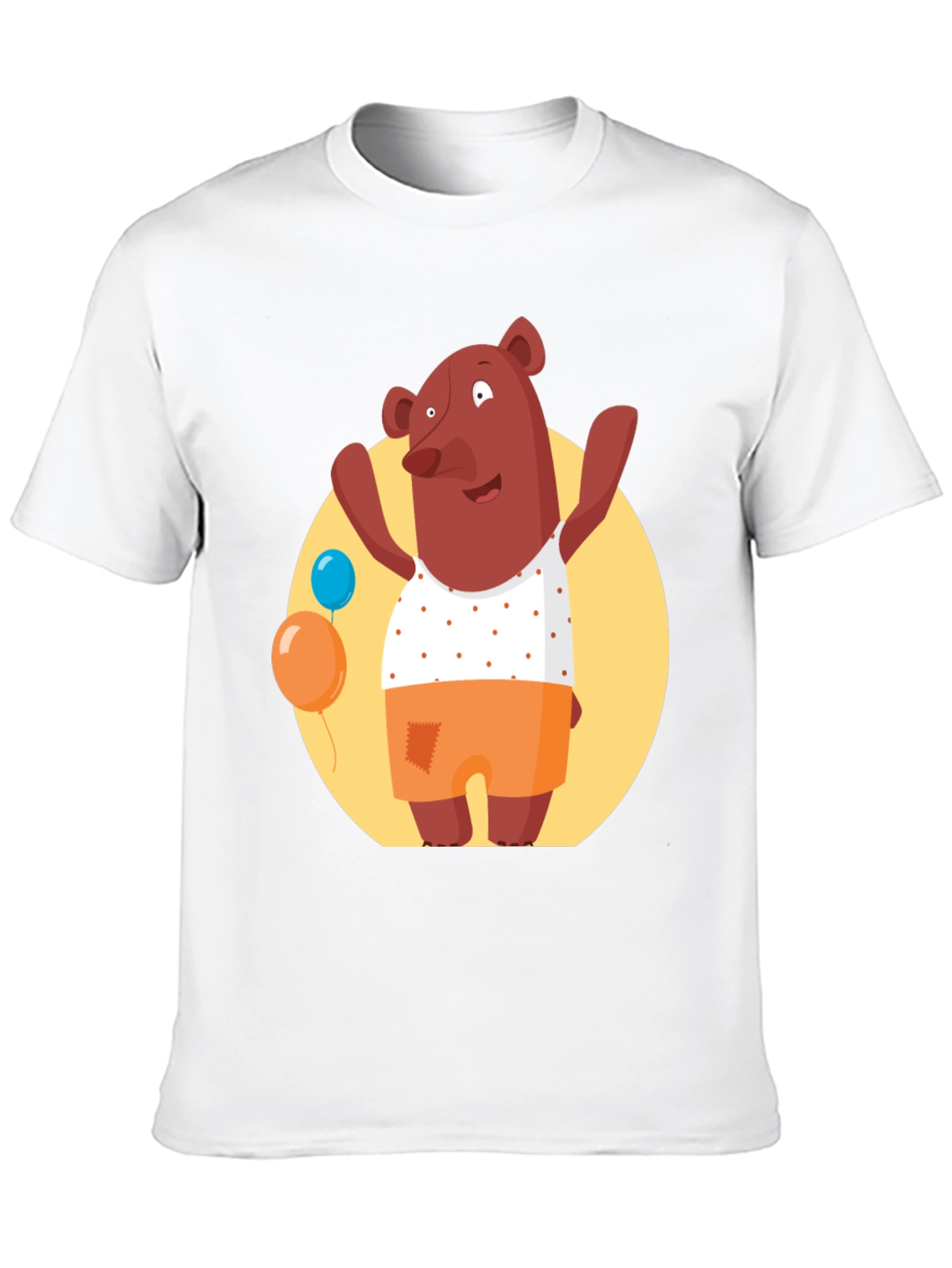 Cartoon Bear Graphic T-Shirt