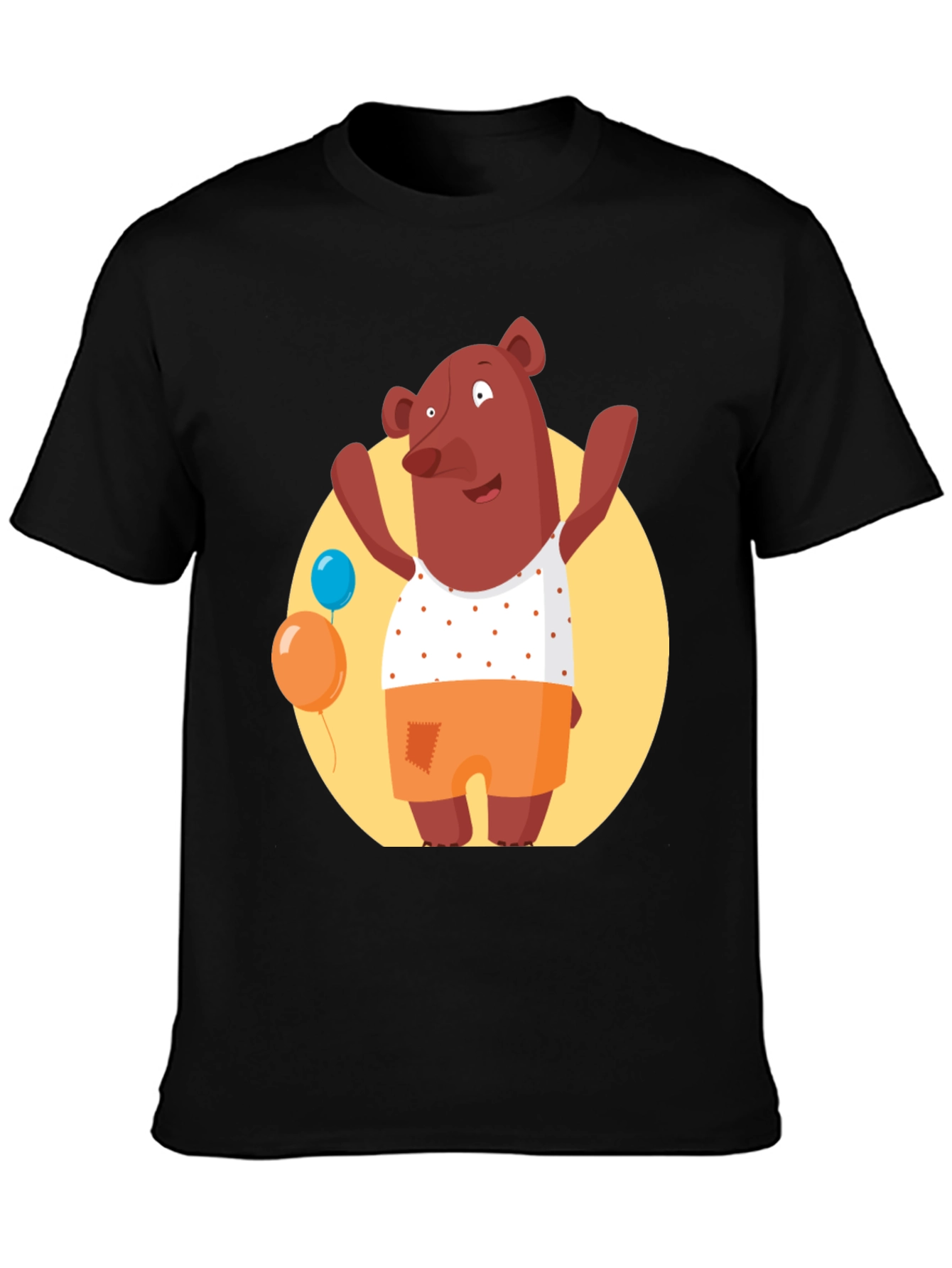 Cartoon Bear Graphic T-Shirt