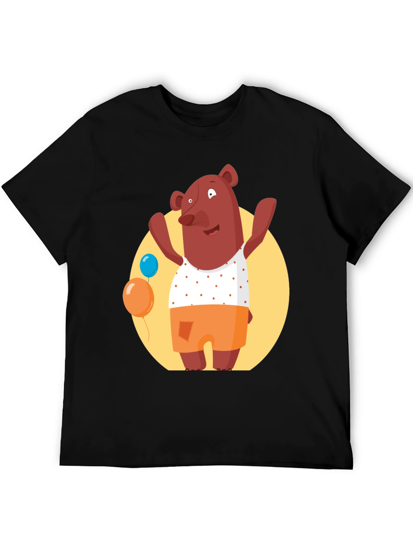 Cartoon Bear Graphic T-Shirt