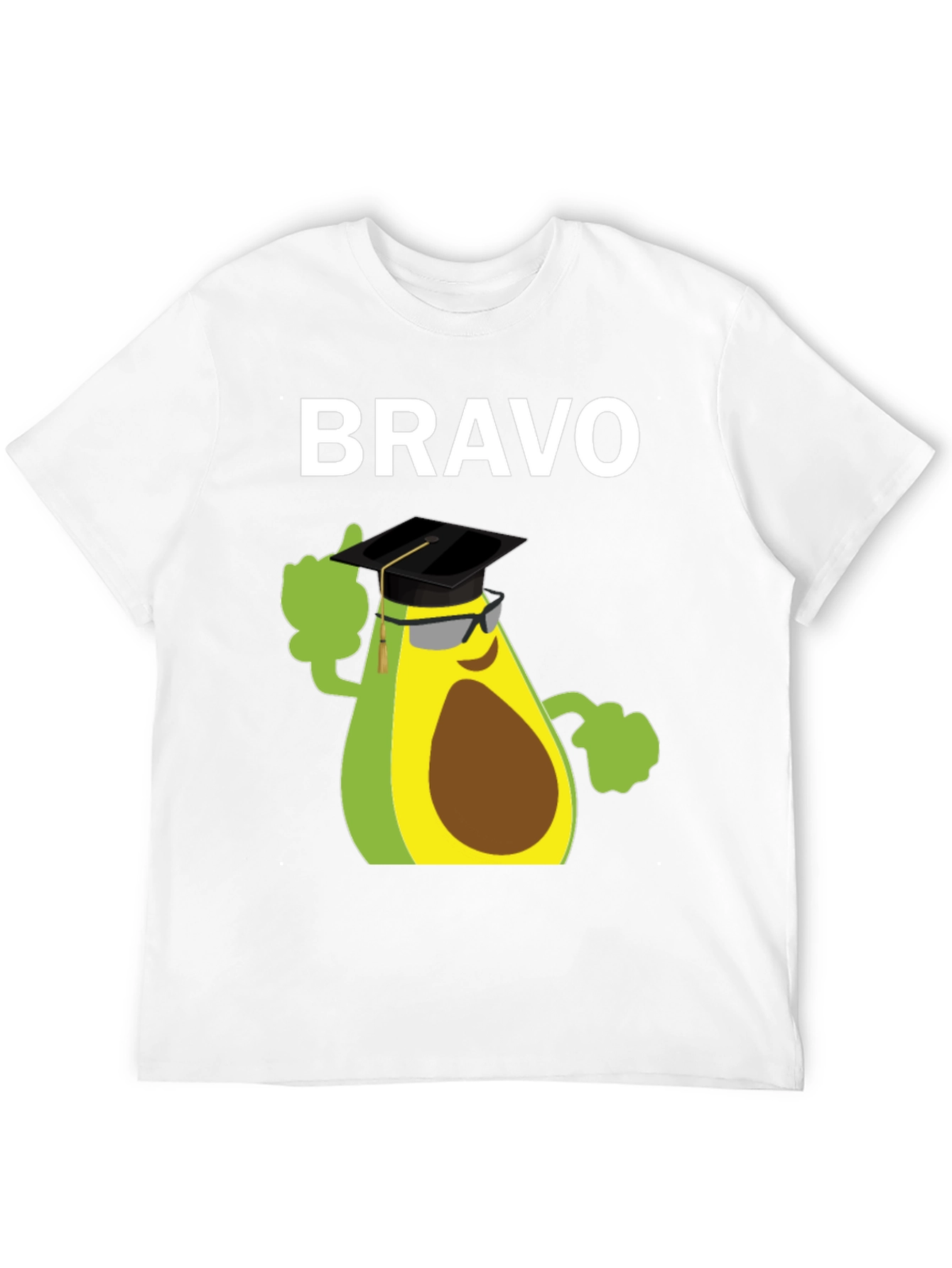 Bravo Avocado Graduation T-Shirt - Funny Grad Tee