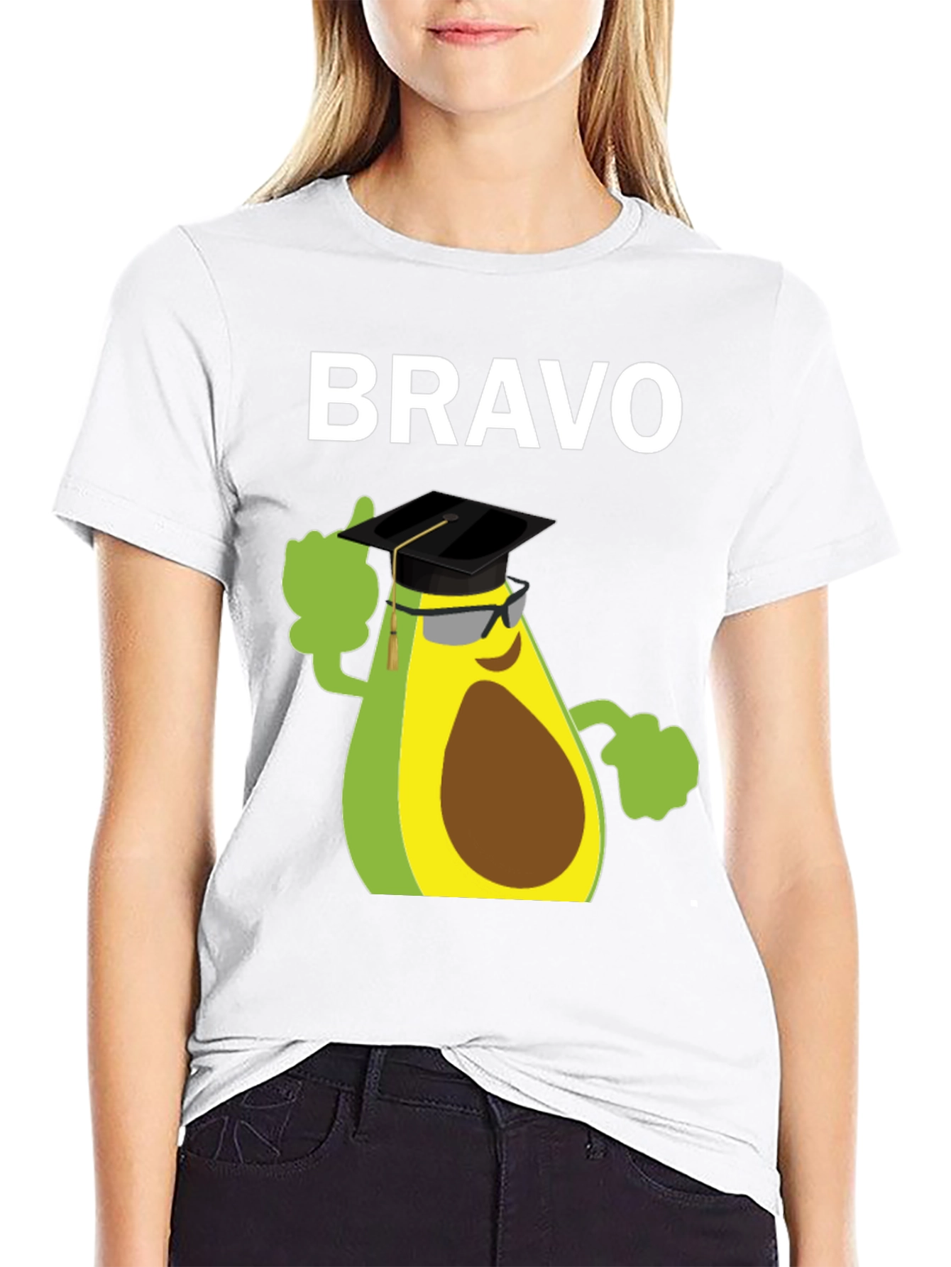 Bravo Avocado Graduation T-Shirt - Funny Grad Tee