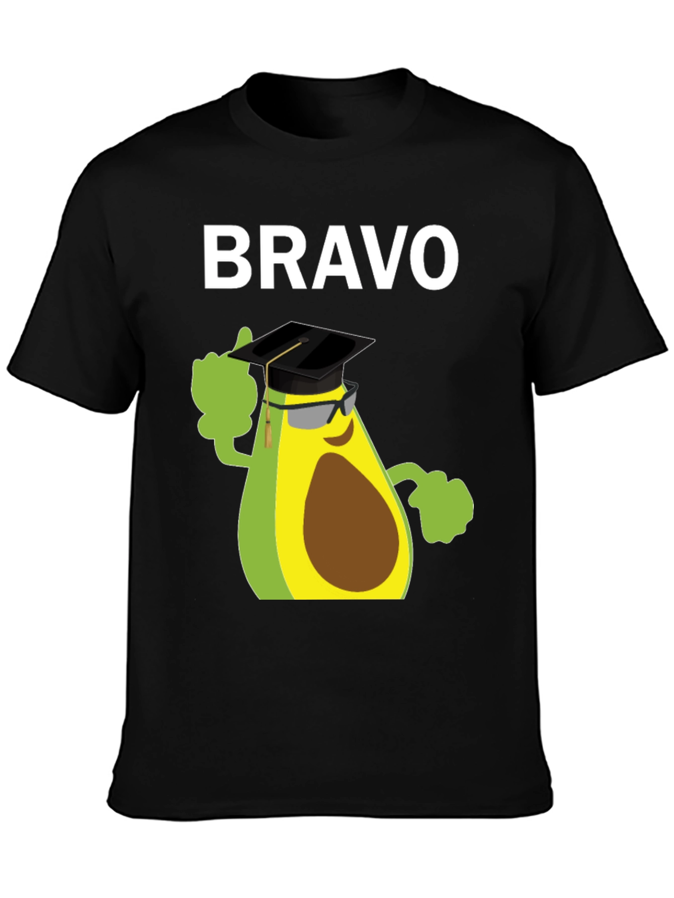 Bravo Avocado Graduation T-Shirt - Funny Grad Tee