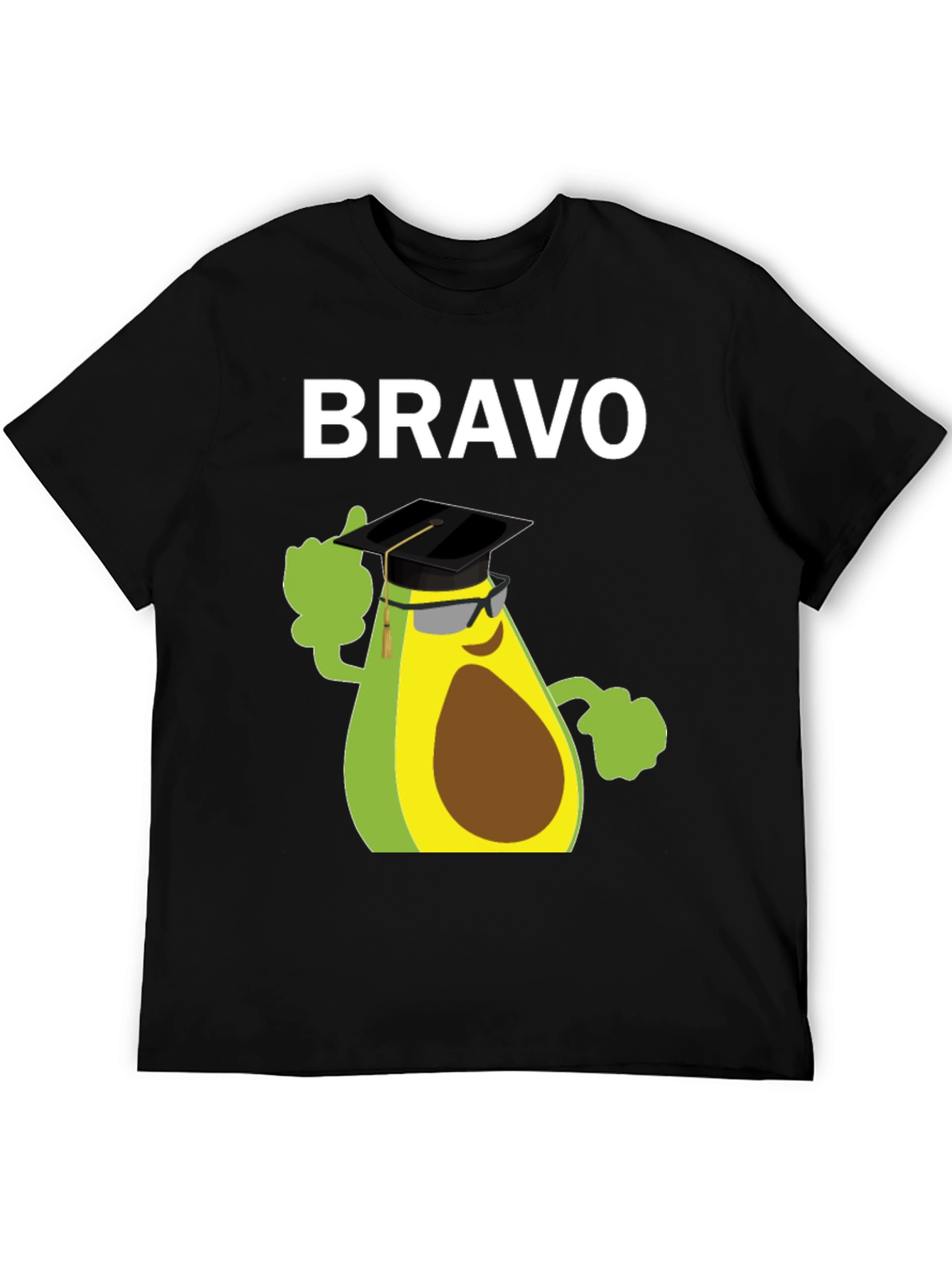 Bravo Avocado Graduation T-Shirt - Funny Grad Tee