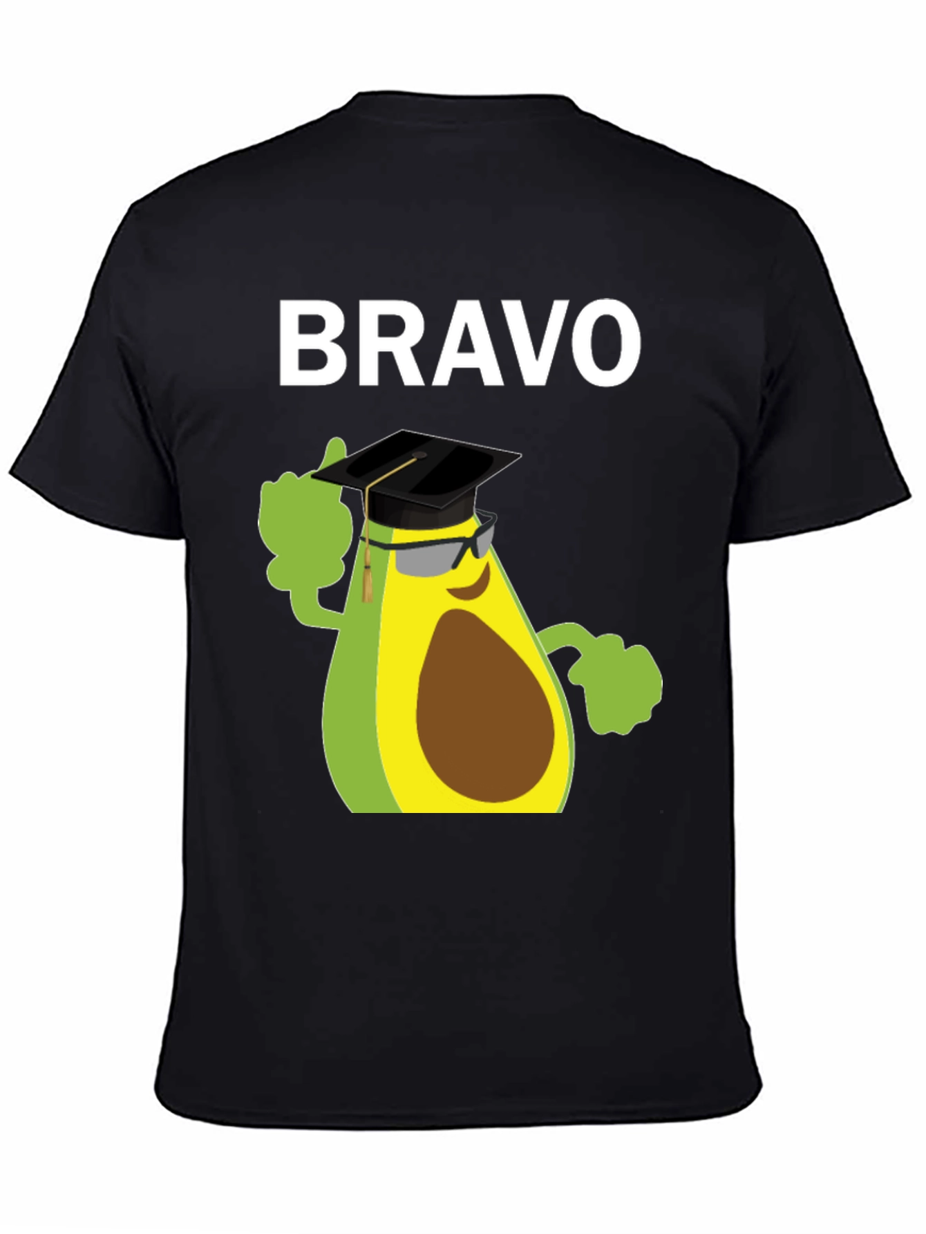 Bravo Avocado Graduation T-Shirt - Funny Grad Tee