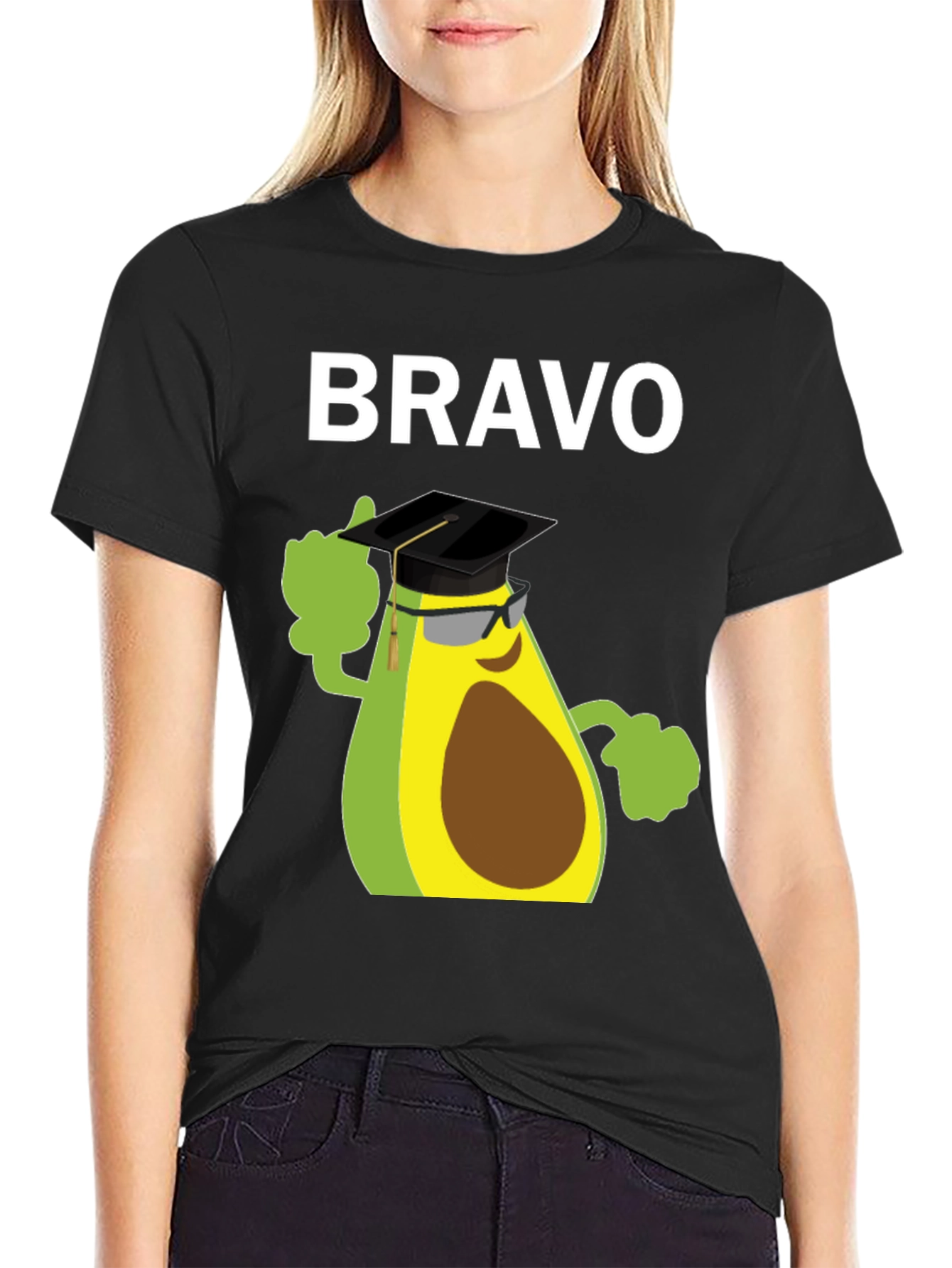 Bravo Avocado Graduation T-Shirt - Funny Grad Tee
