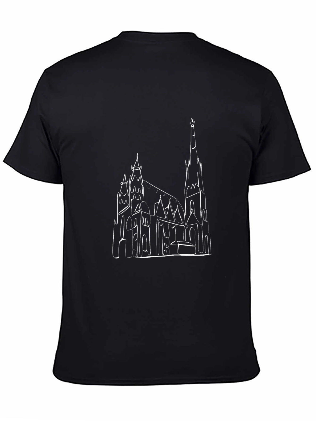 Architectural Sketch Black T-Shirt