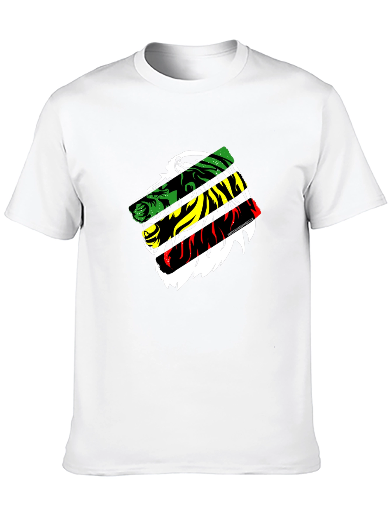 Rasta Lion T-Shirt - Black Cotton Graphic Tee