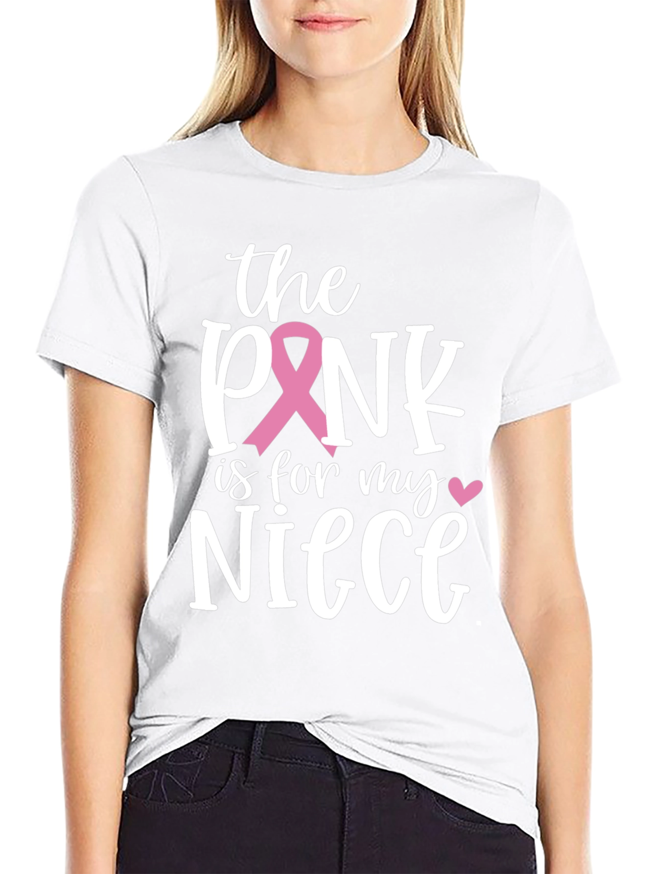 Pink Ribbon Niece Support T-Shirt