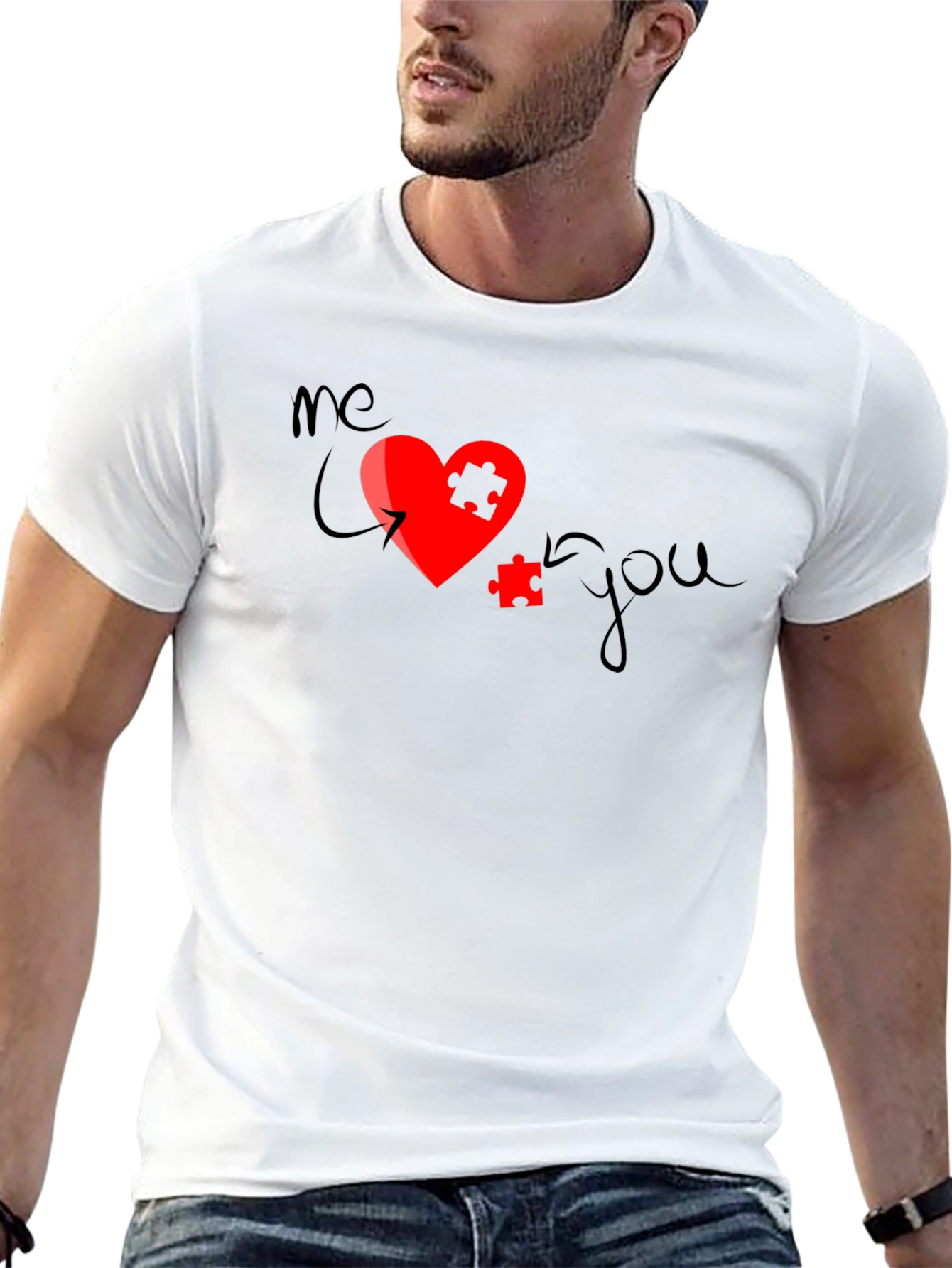 Me + You Love Puzzle Piece Matching T-Shirt