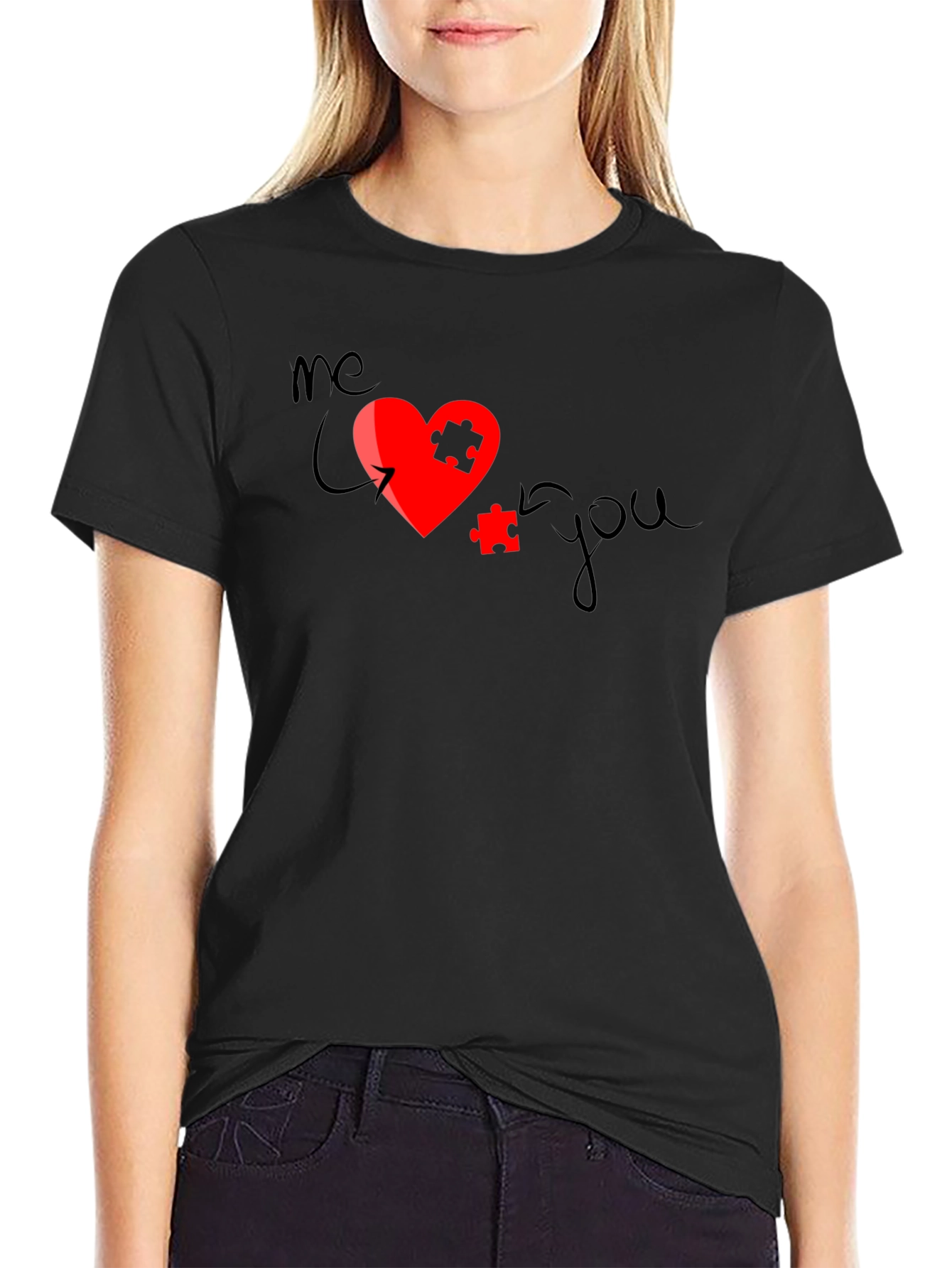 Me + You Love Puzzle Piece Matching T-Shirt