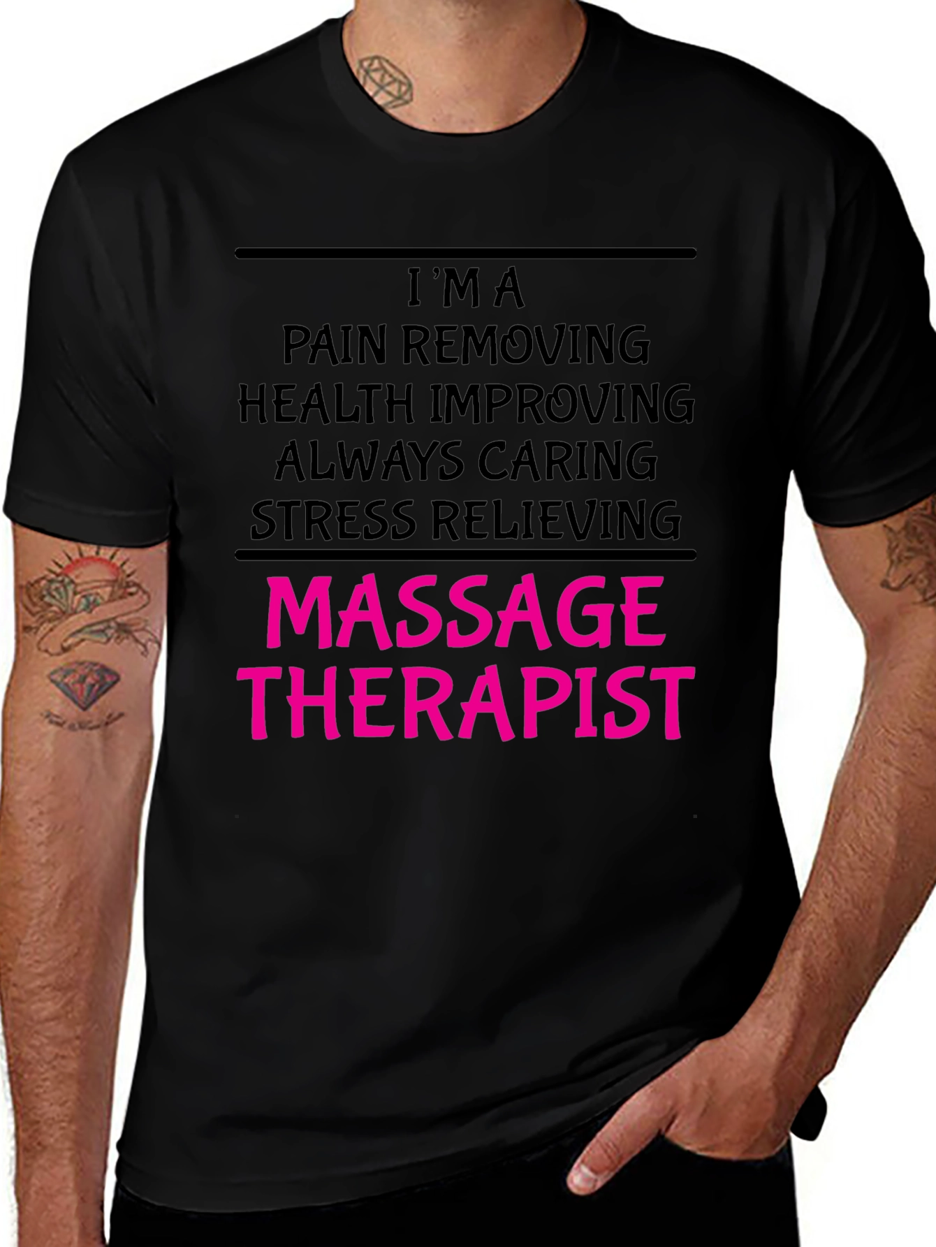 Massage Therapist T-Shirt - Pain Removing Health Improving