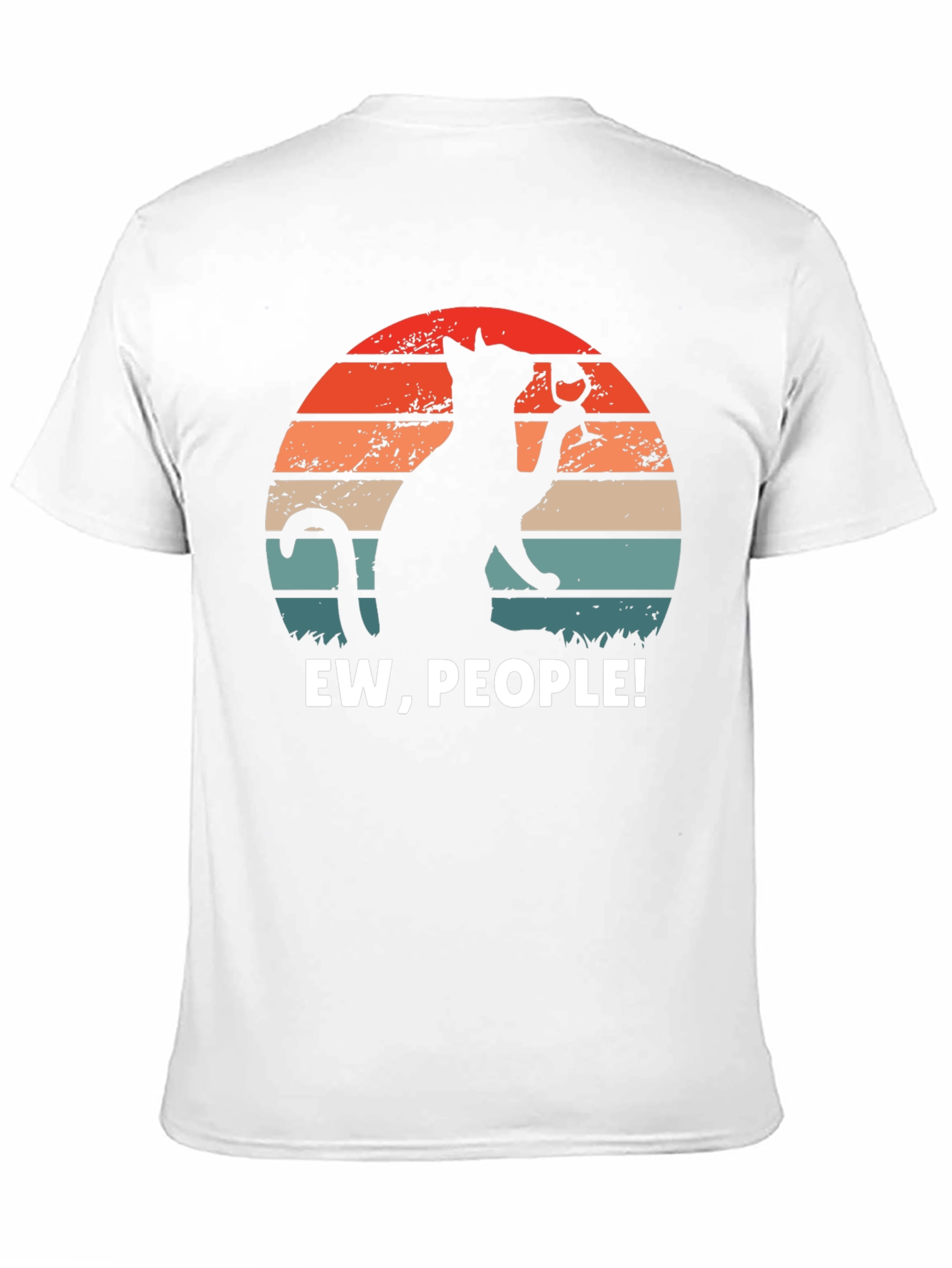 Ew People Cat Wine Graphic Tee