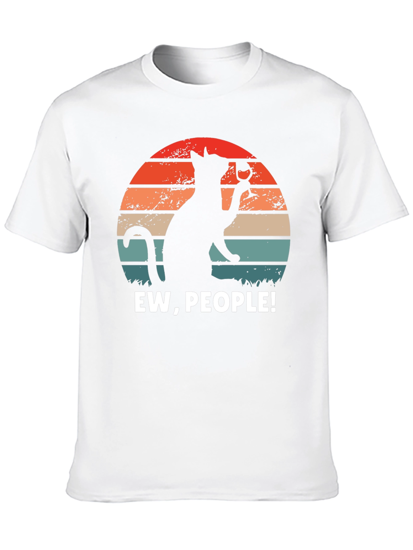 Ew People Cat Wine Graphic Tee