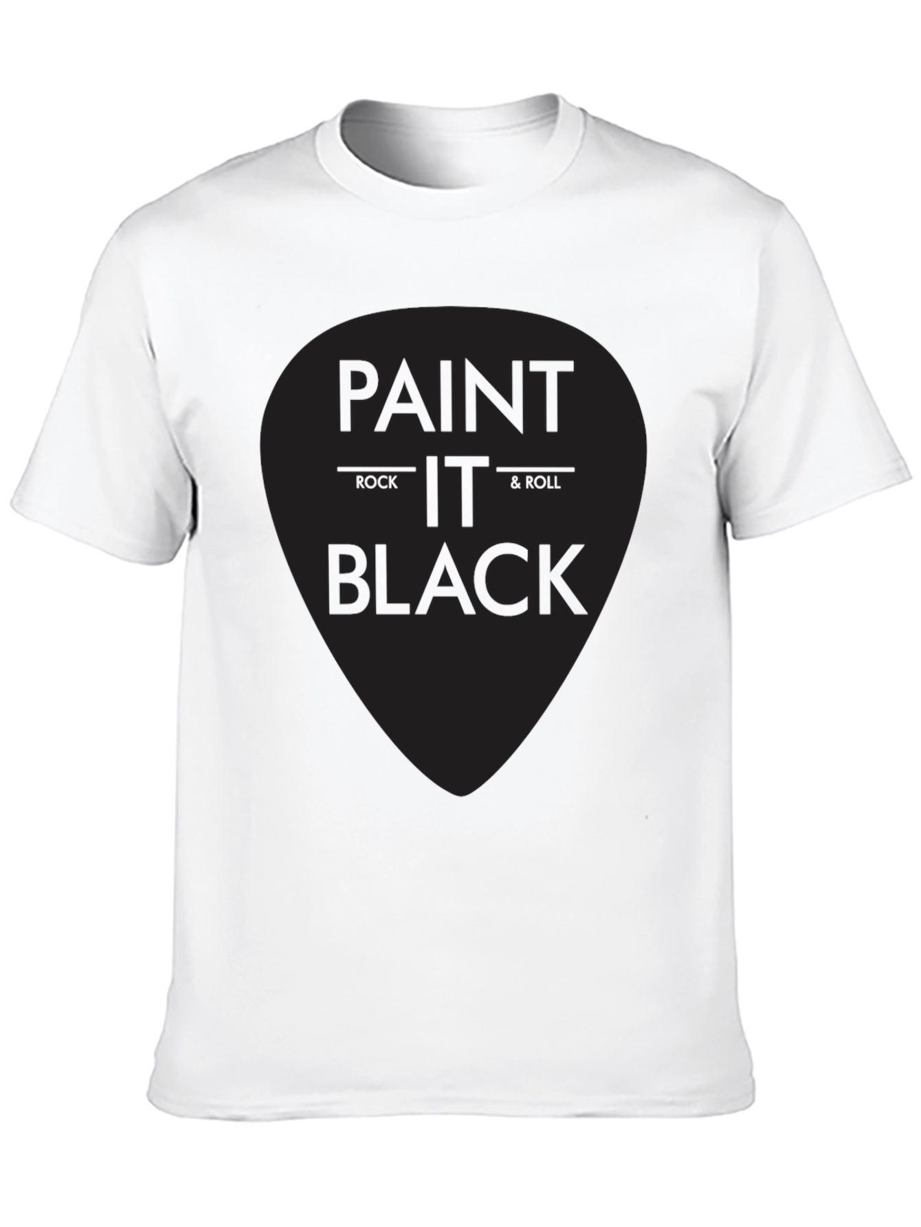 Paint It Black Rock & Roll Graphic T-Shirt