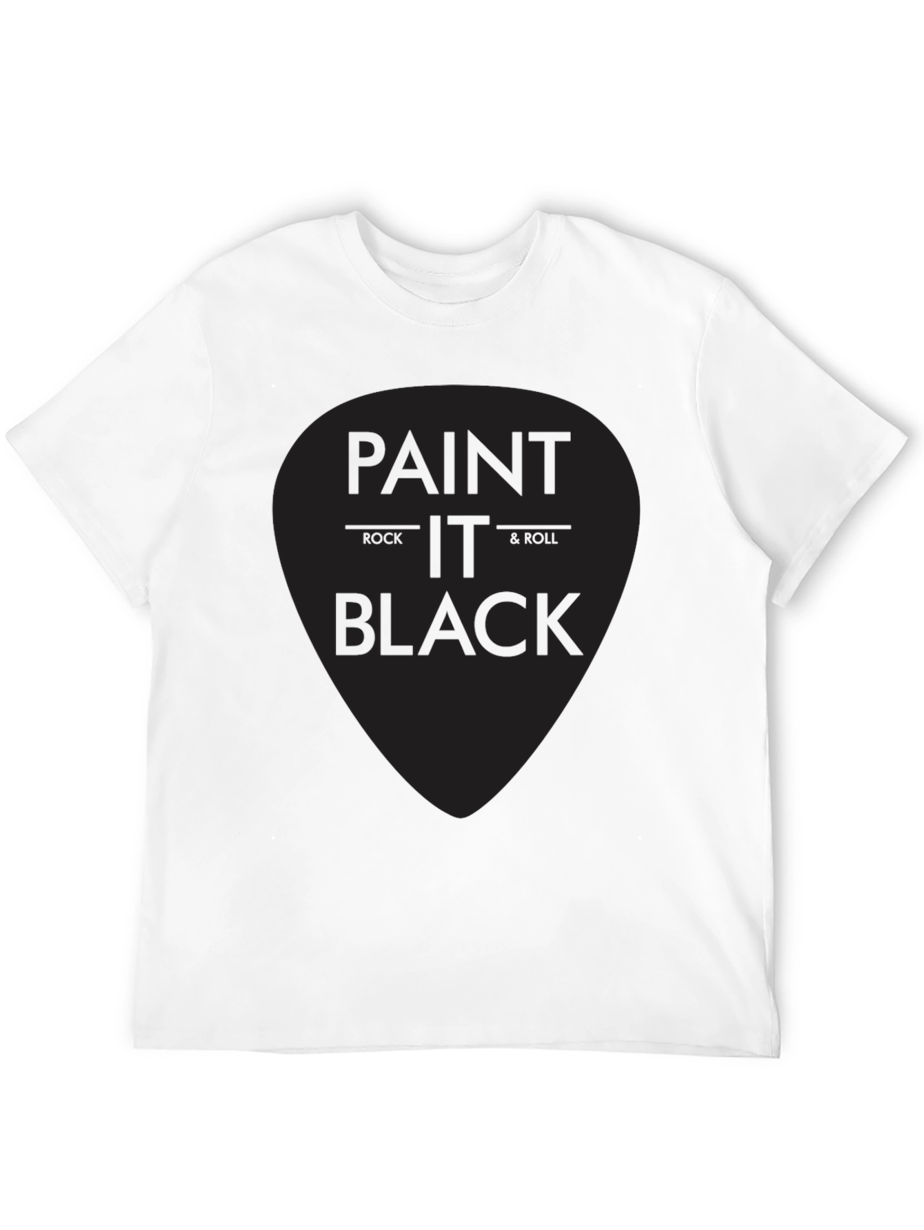 Paint It Black Rock & Roll Graphic T-Shirt