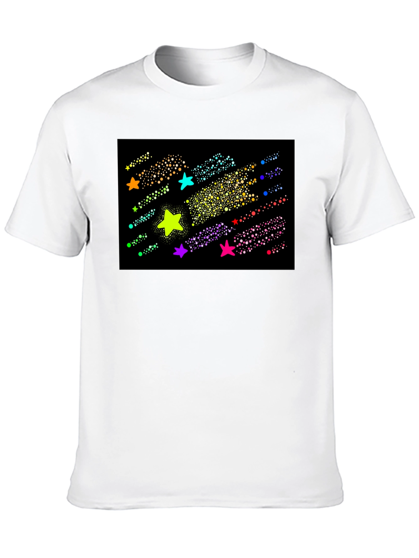 Galaxy Starfall Black T-Shirt