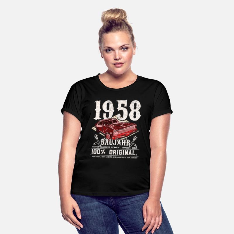 Vintage car year 1958 born birthday saying