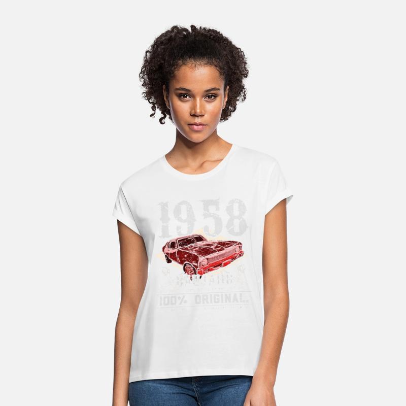 Vintage car year 1958 born birthday saying