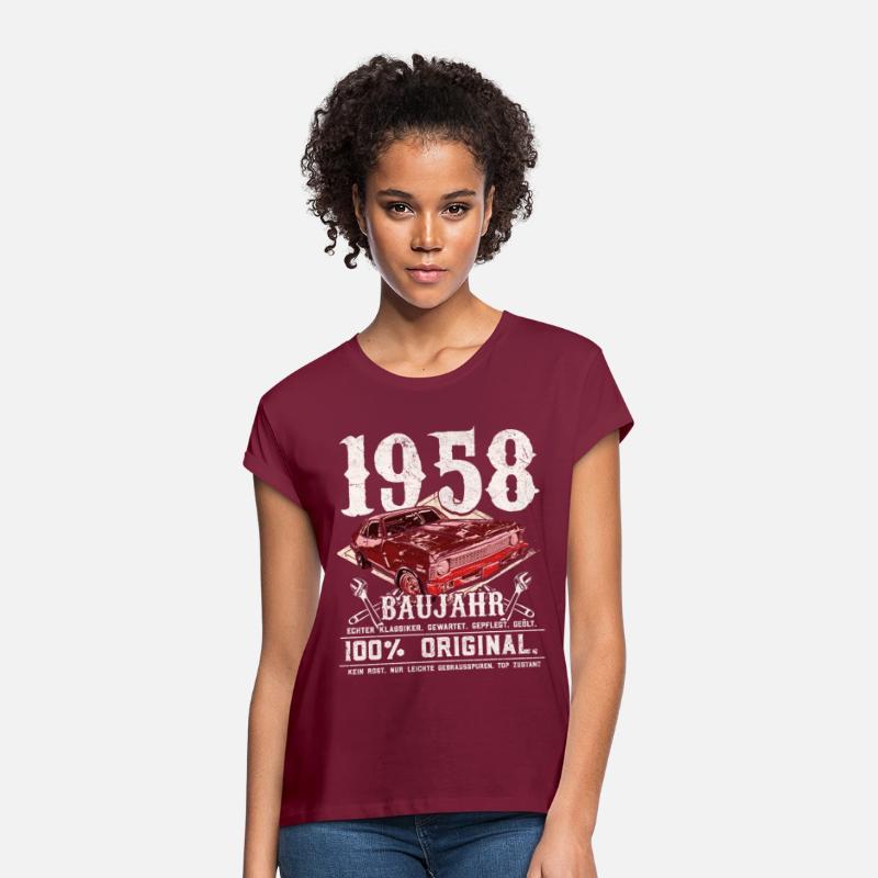 Vintage car year 1958 born birthday saying