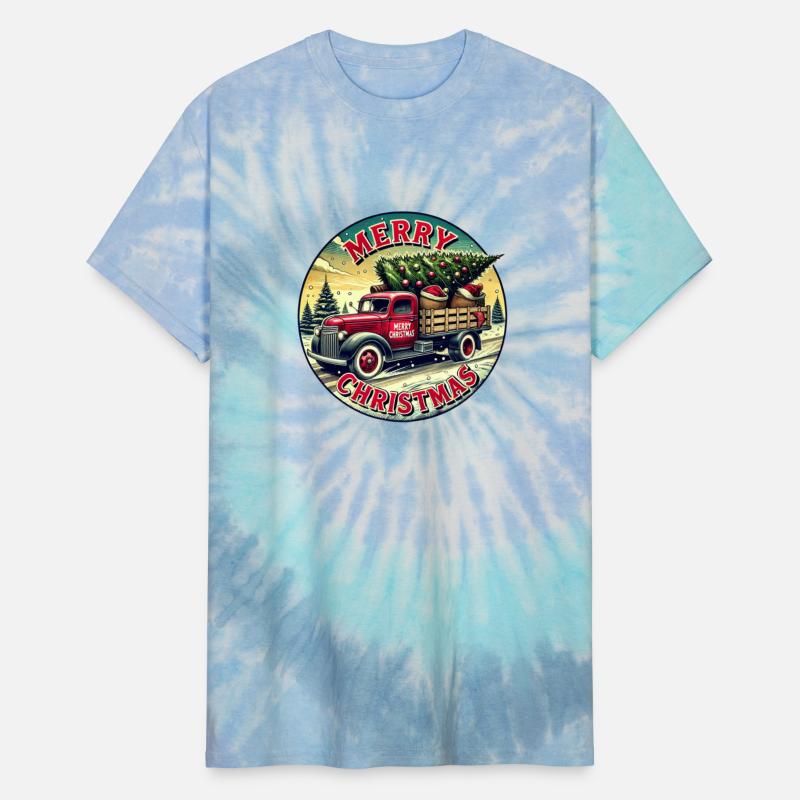 Vintage Christmas Truck - Christmas Gifts Artwork