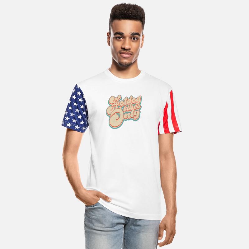 Vintage Classic Hotdog Vibes Only Patriotic 4th of