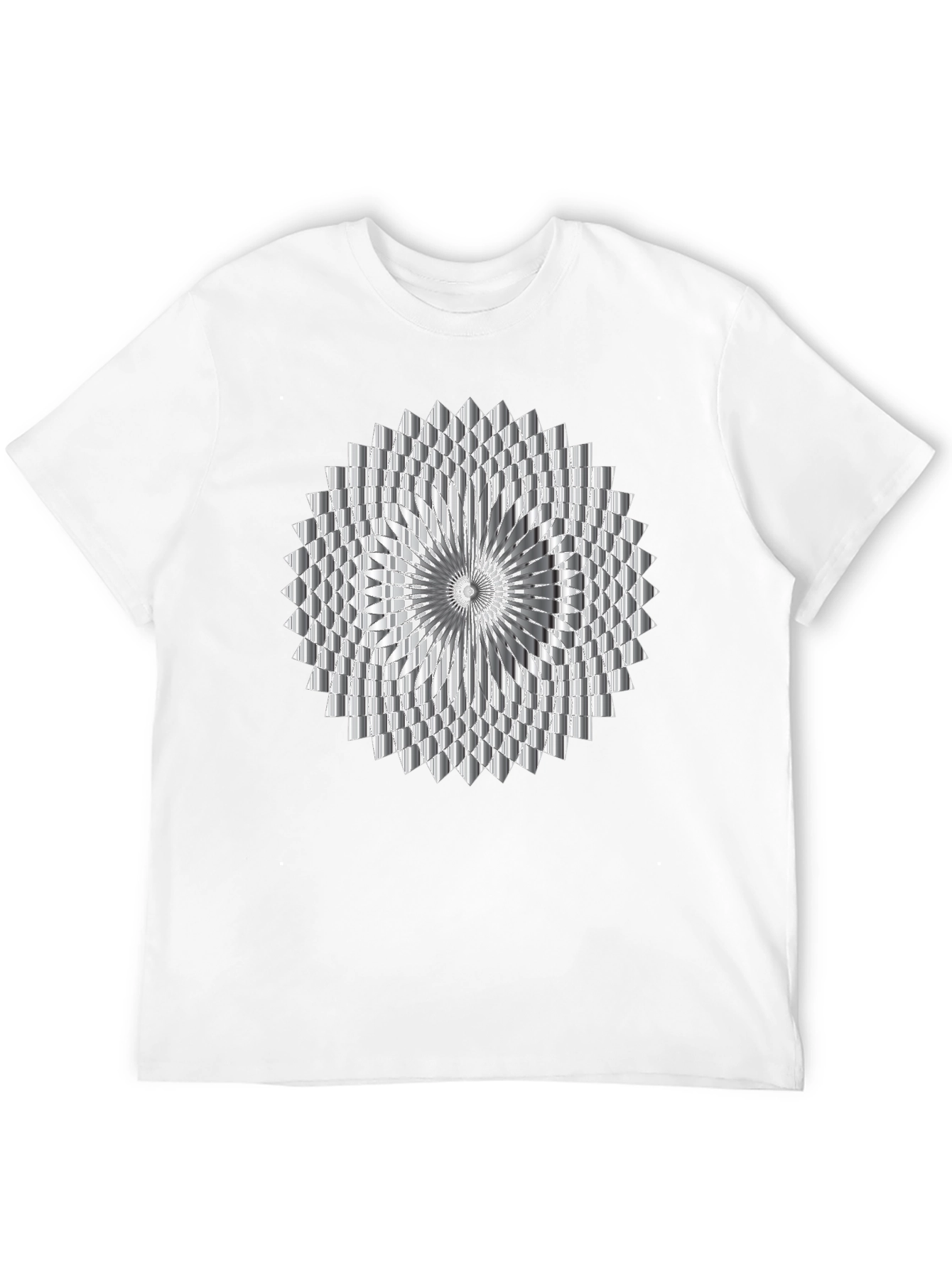 Geometric Optical Illusion Graphic Tee