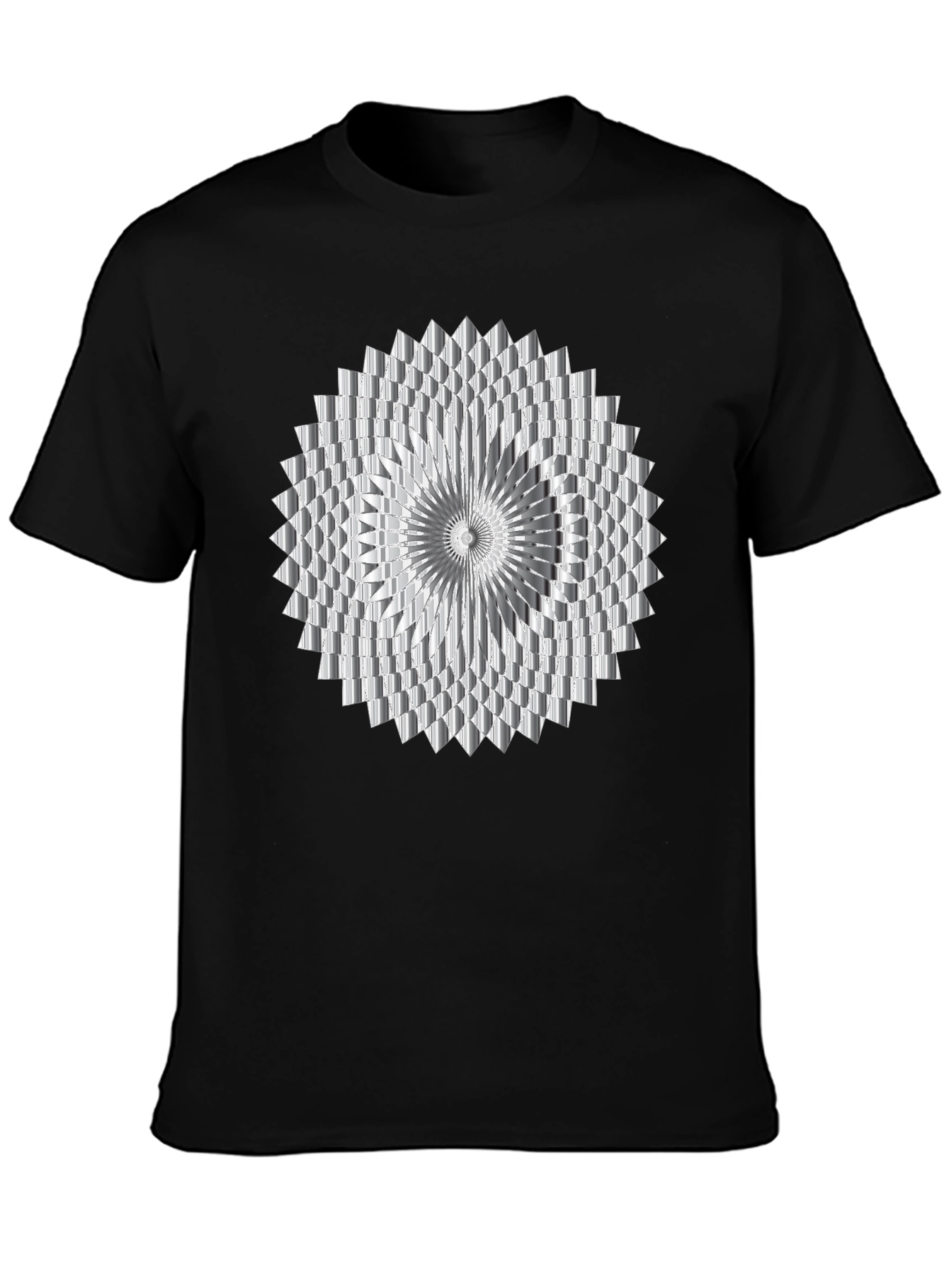 Geometric Optical Illusion Graphic Tee