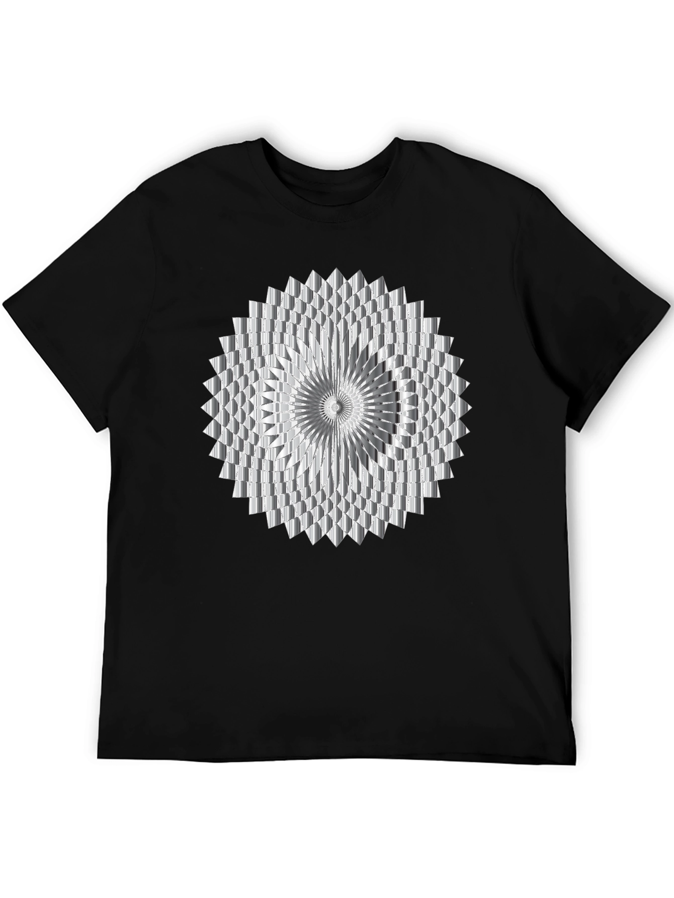 Geometric Optical Illusion Graphic Tee