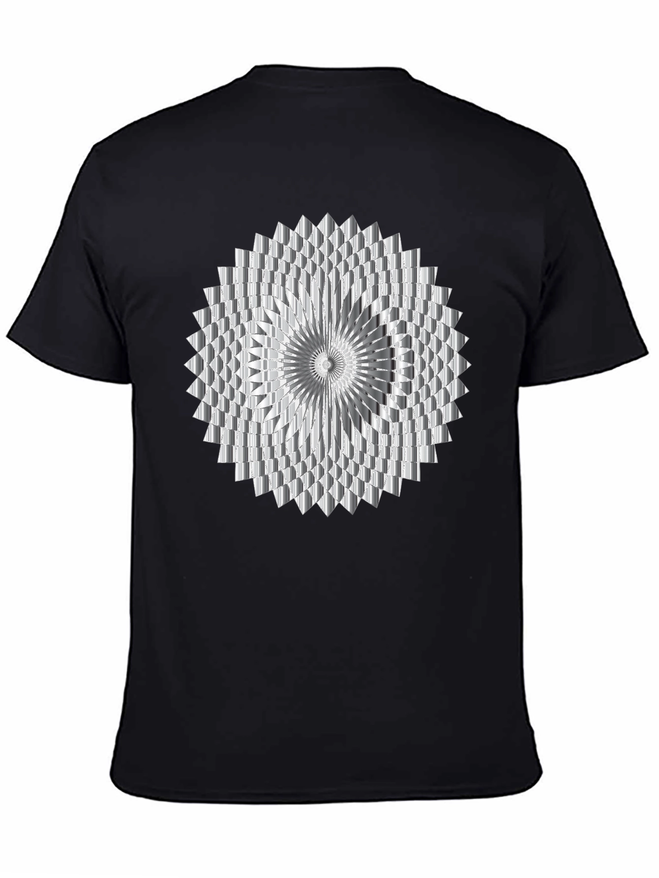 Geometric Optical Illusion Graphic Tee