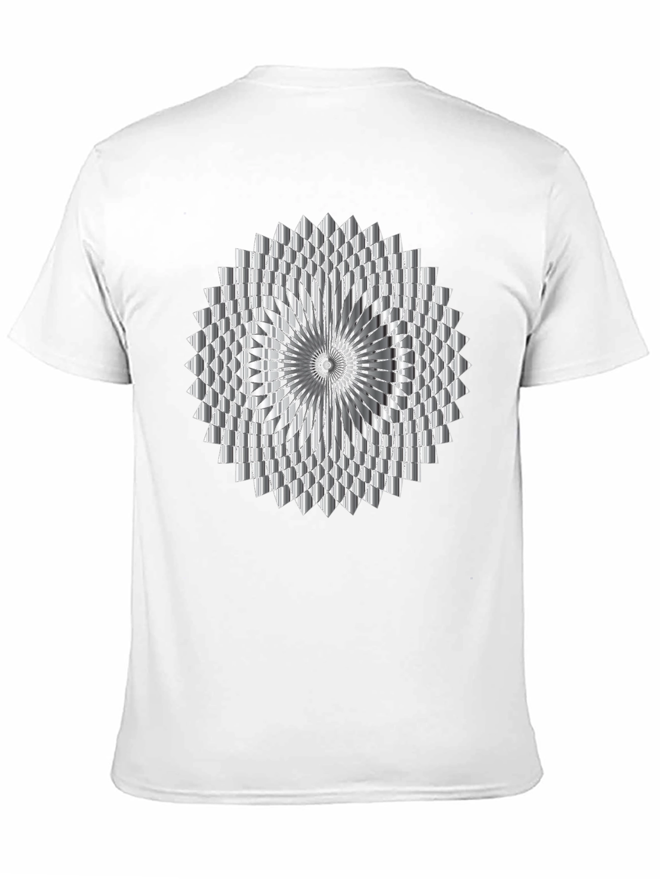 Geometric Optical Illusion Graphic Tee