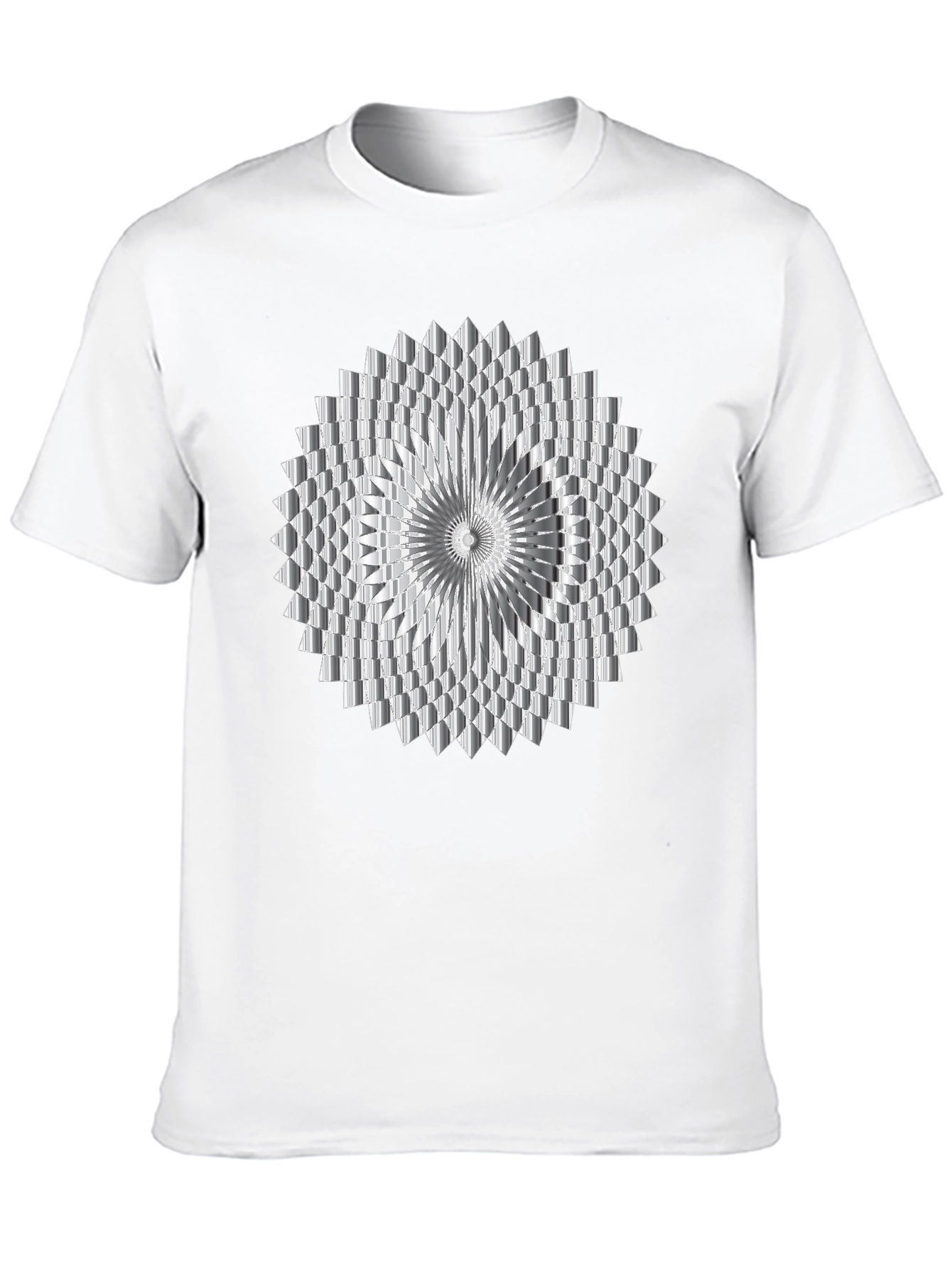 Geometric Optical Illusion Graphic Tee