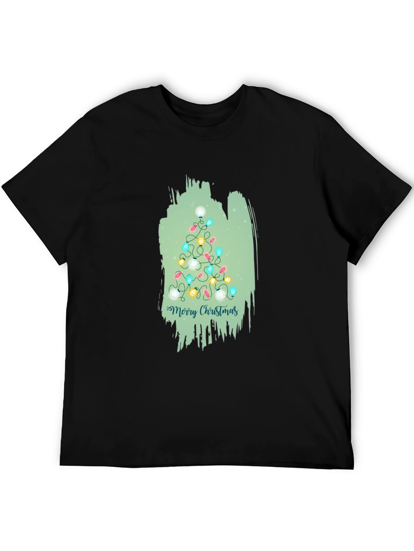 Christmas Tree Lights Graphic T-Shirt