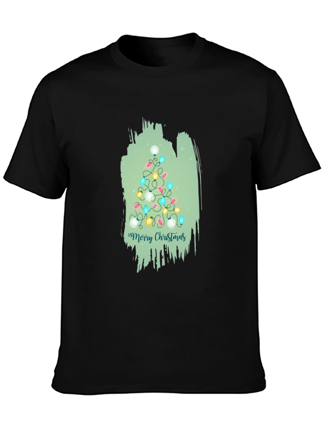 Christmas Tree Lights Graphic T-Shirt