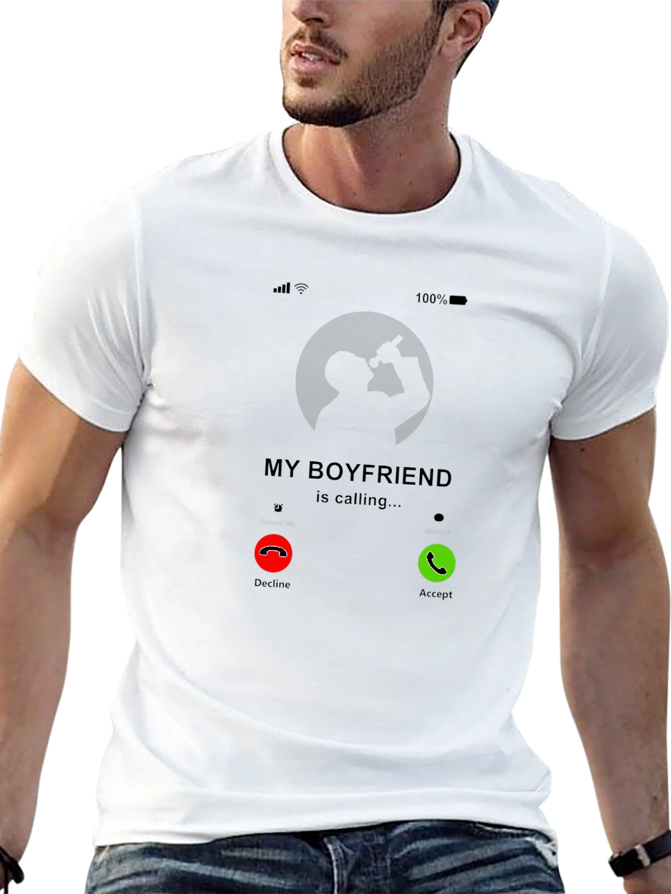 My Boyfriend is Calling Graphic Tee