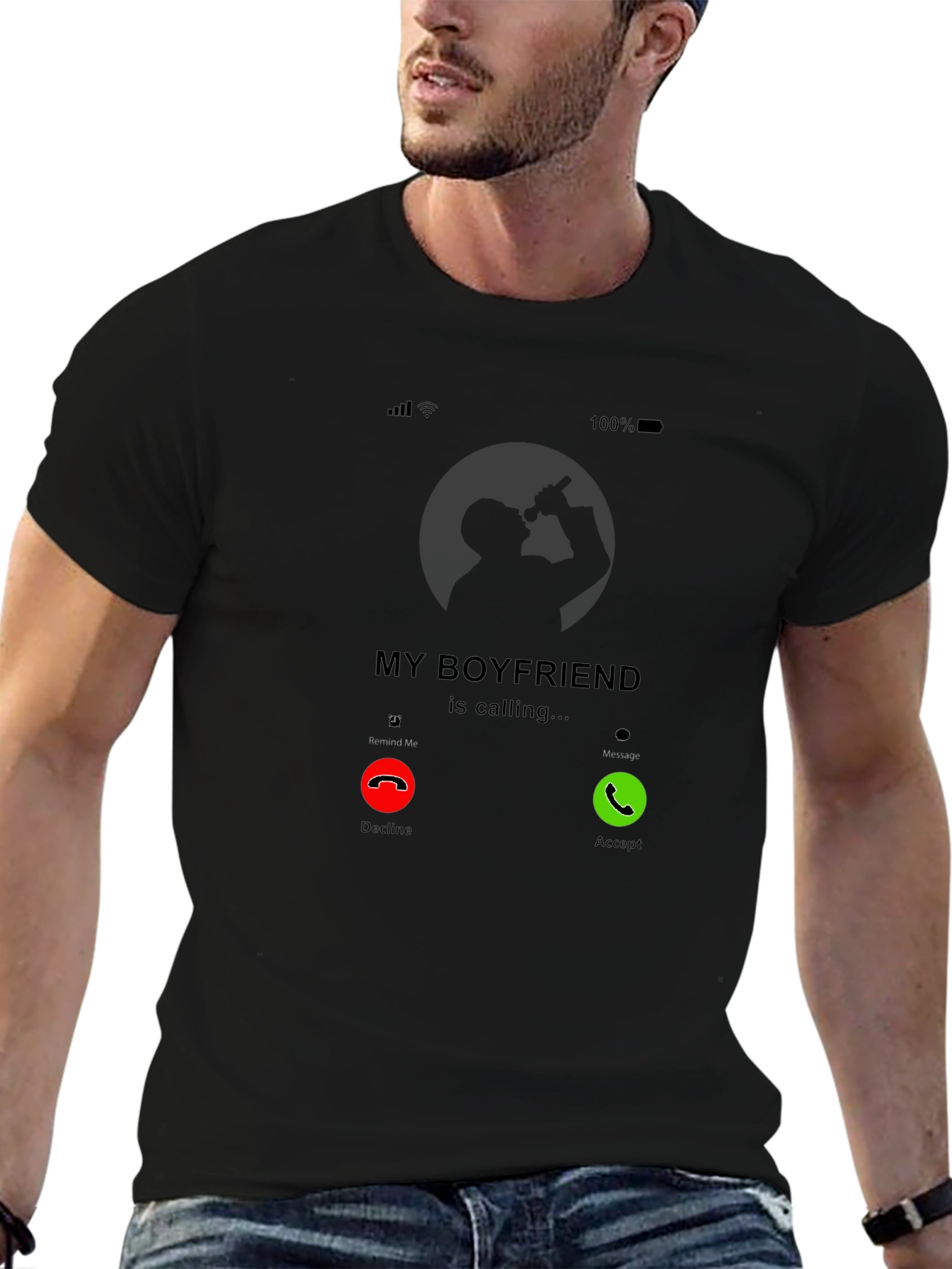My Boyfriend is Calling Graphic Tee