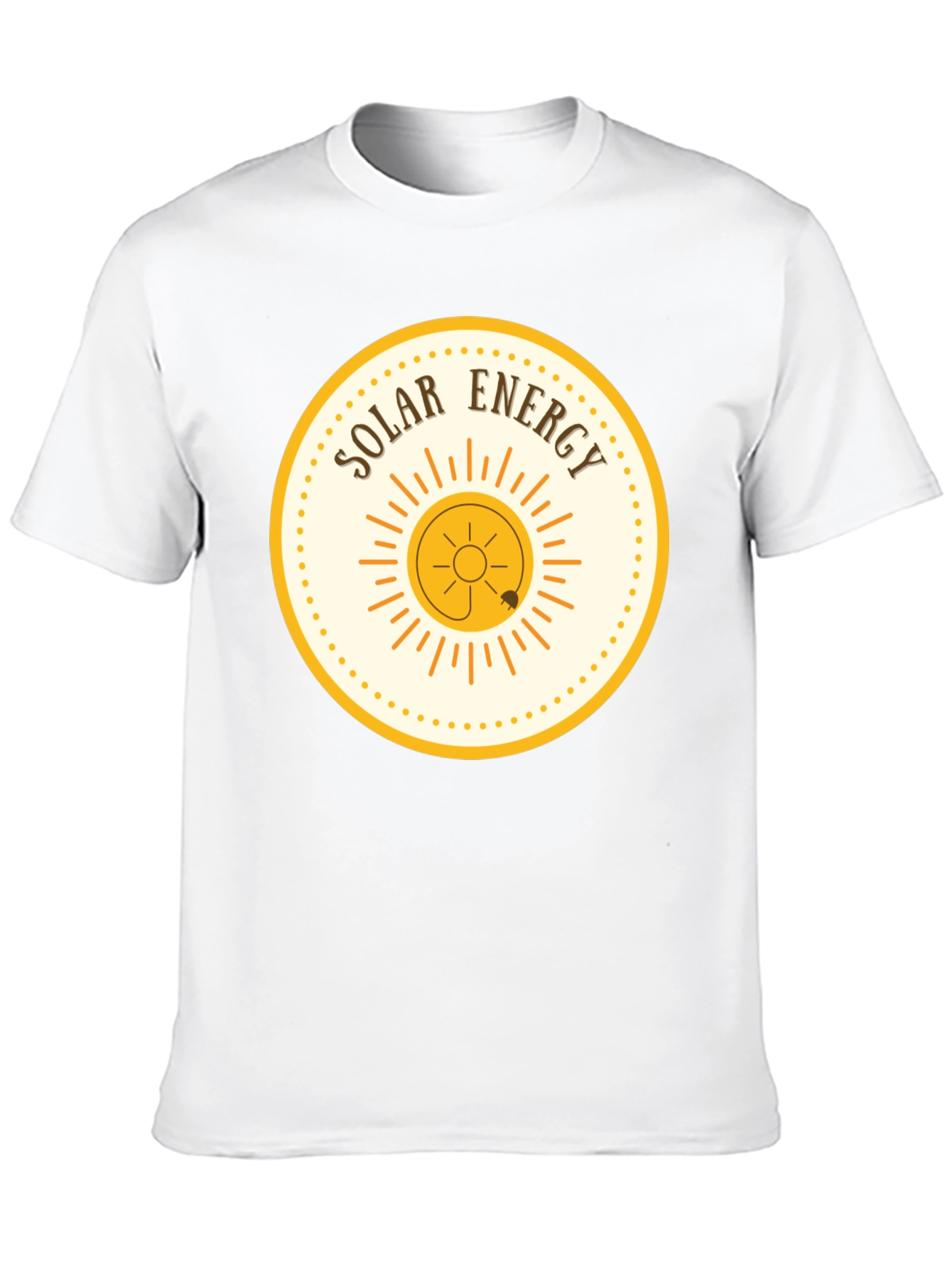 Solar Energy Graphic Tee - Black Cotton T-Shirt