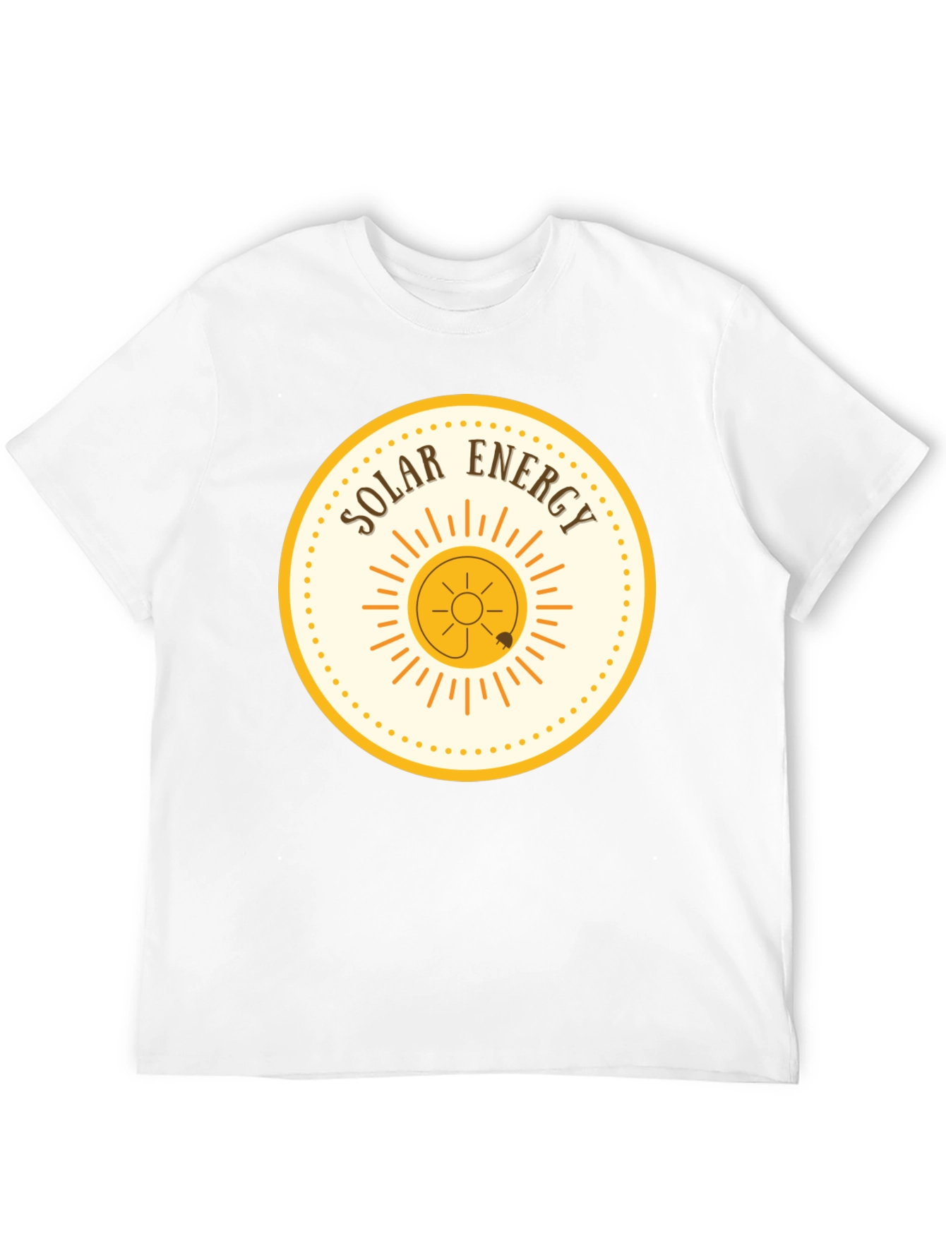 Solar Energy Graphic Tee - Black Cotton T-Shirt