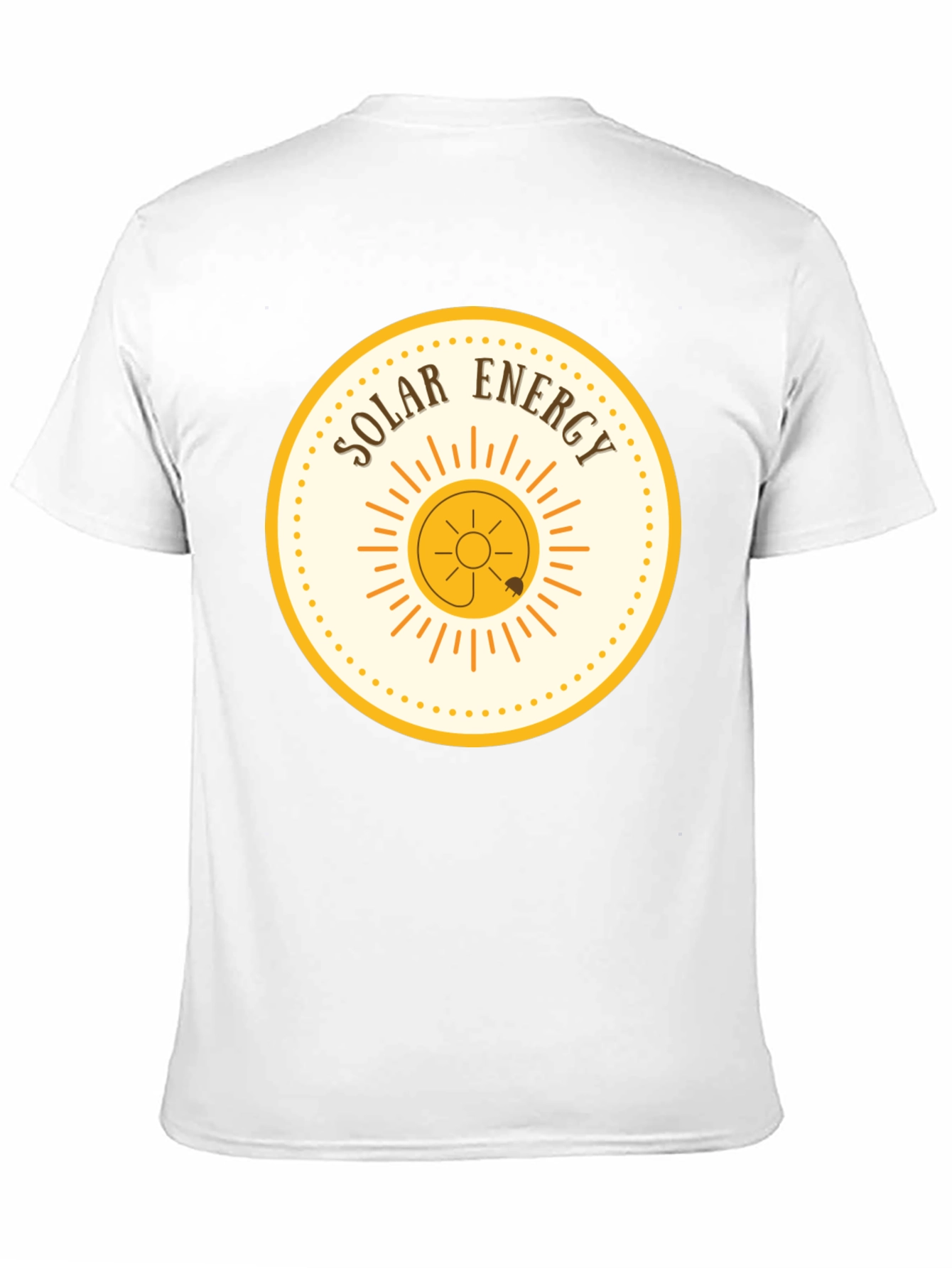 Solar Energy Graphic Tee - Black Cotton T-Shirt