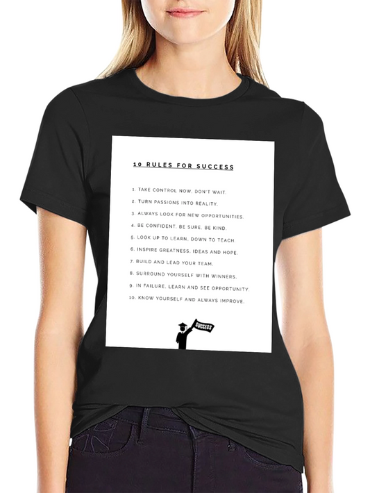 10 Rules for Success Graphic T-Shirt