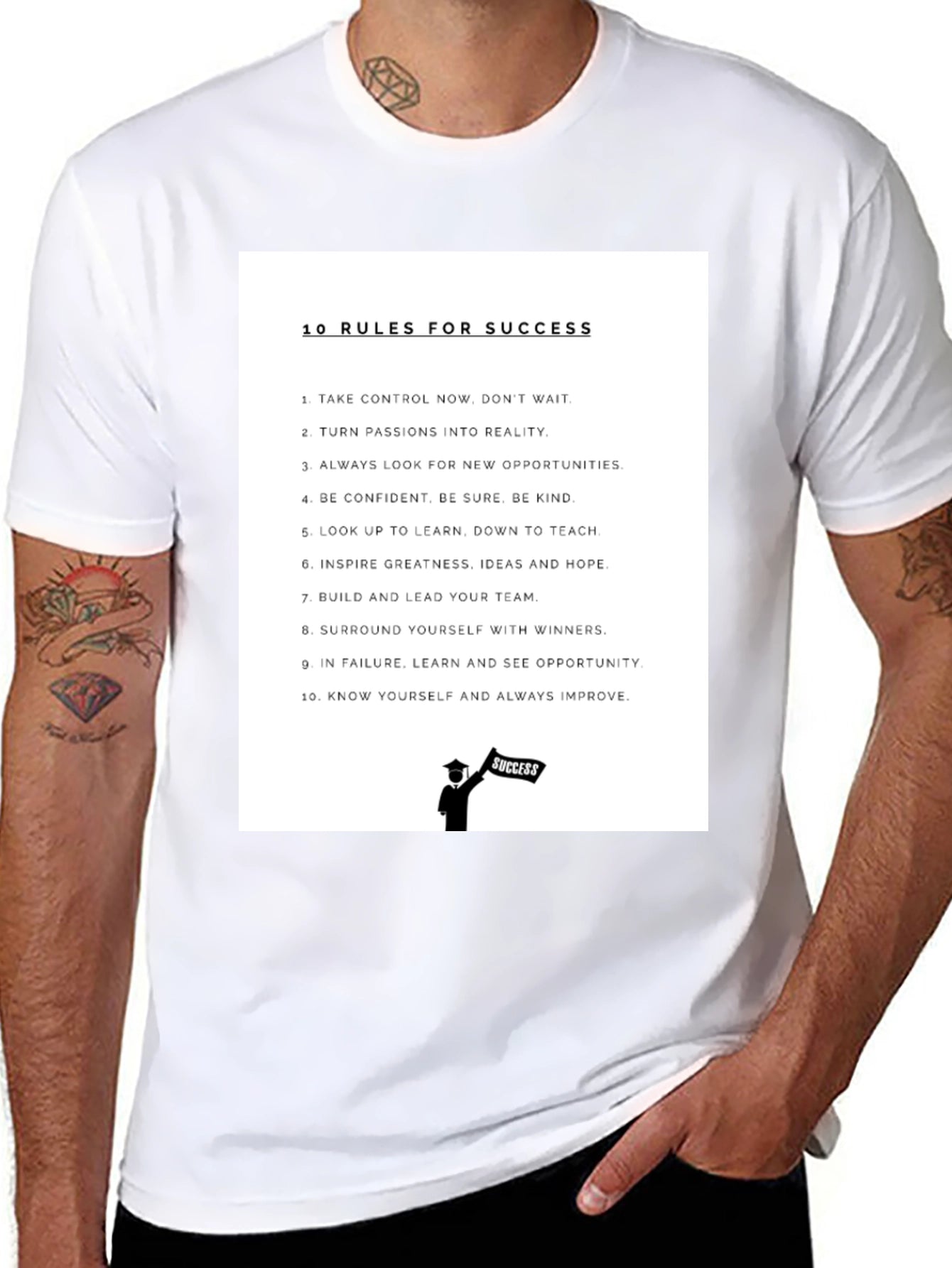 10 Rules for Success Graphic T-Shirt