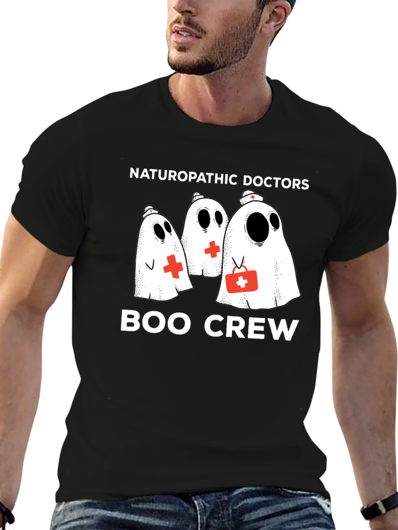 Boo Crew Naturopathic Doctors Ghost T-Shirt