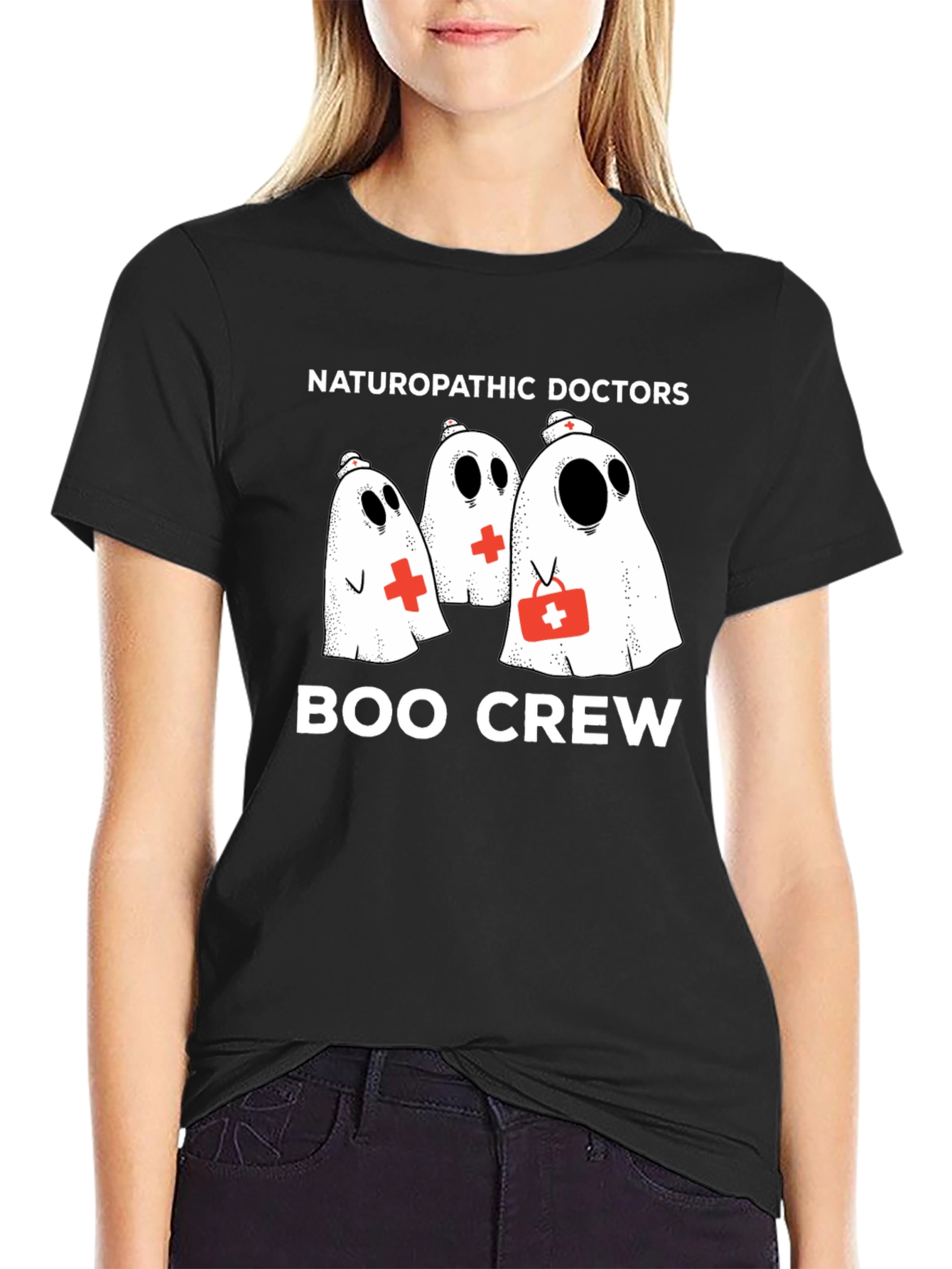 Boo Crew Naturopathic Doctors Ghost T-Shirt