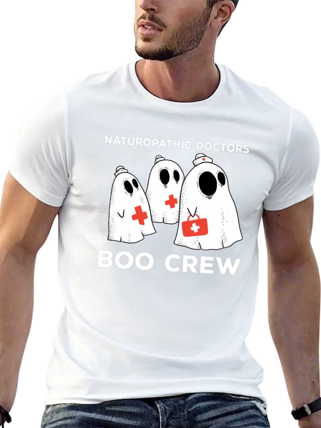 Boo Crew Naturopathic Doctors Ghost T-Shirt
