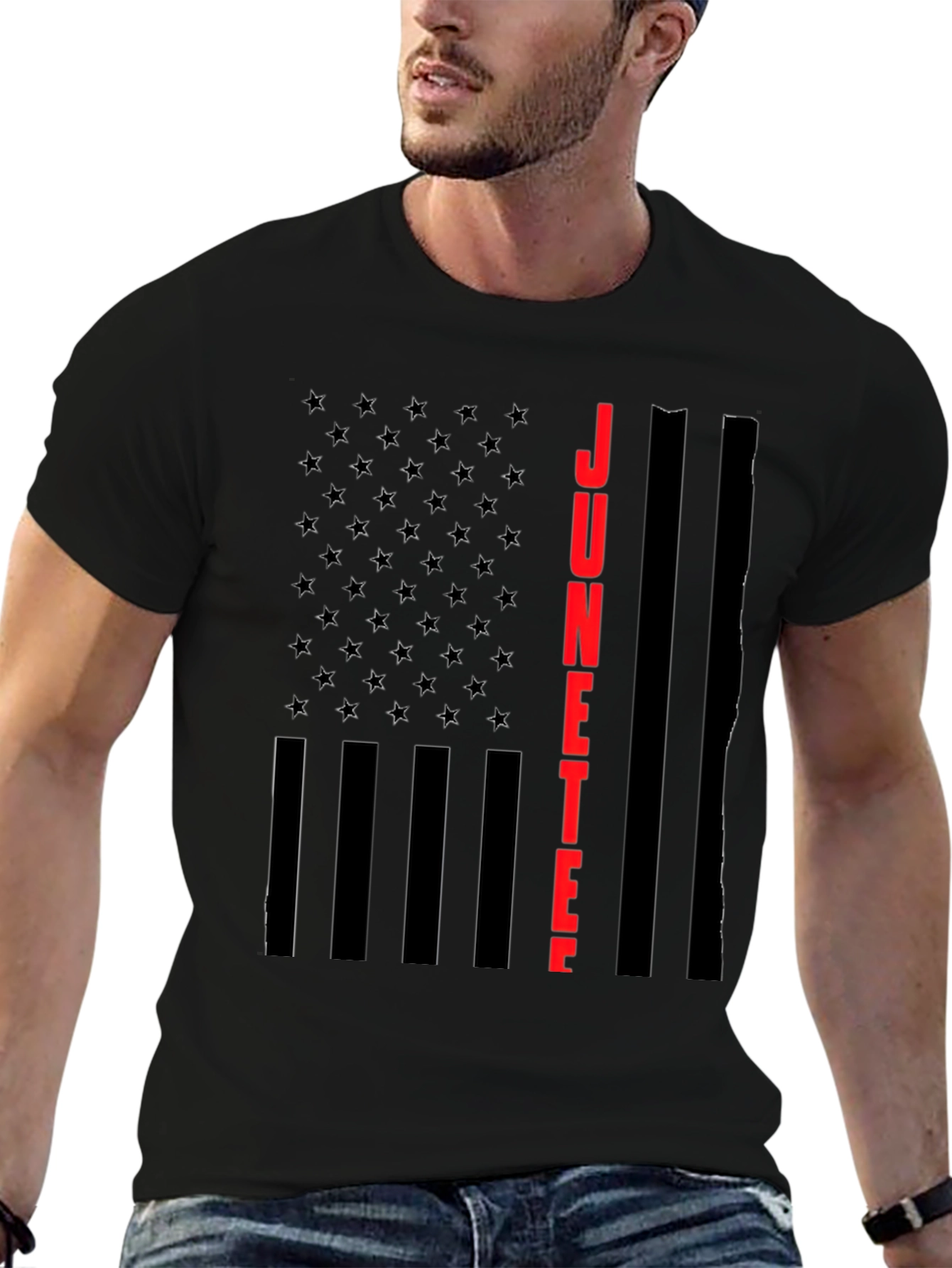 Juneteenth American Flag T-Shirt - Celebrate Freedom