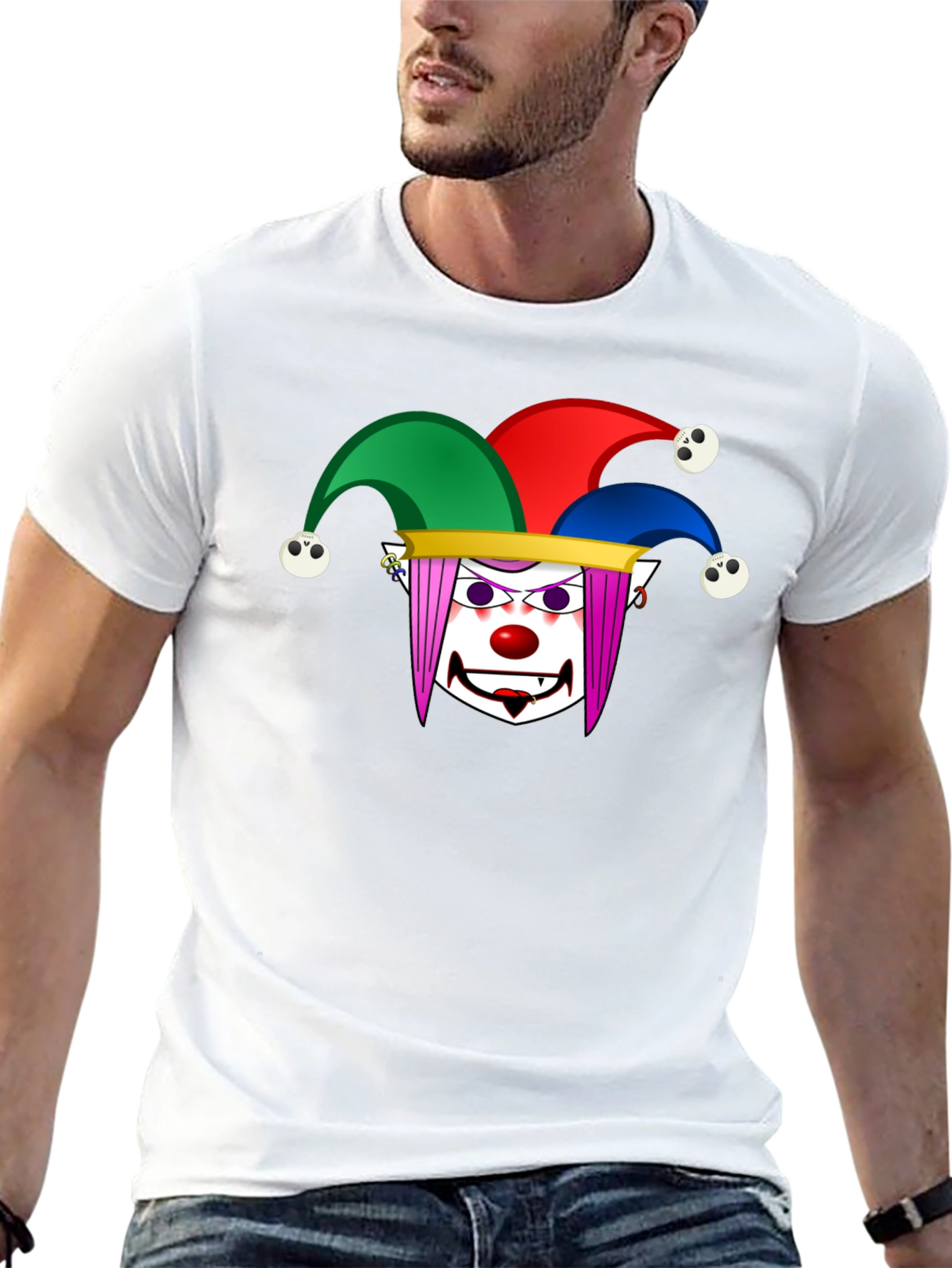 Clown Graphic T-Shirt - Black